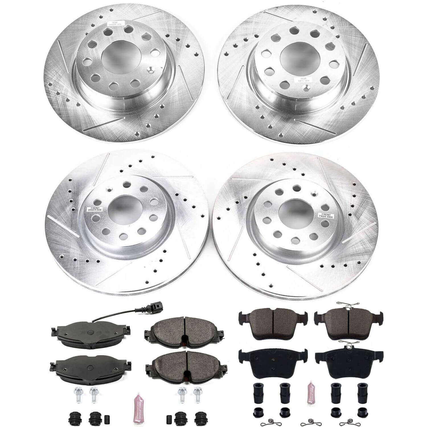 Power Stop K7502 - Z23 Evolution Sport Front And Rear Brake Kit