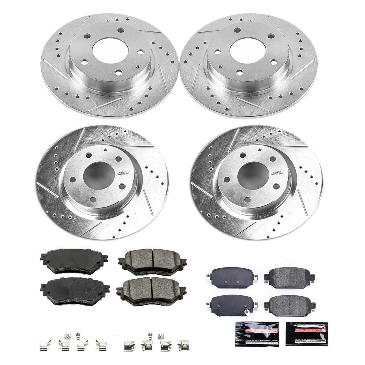 Power Stop K7518 - Z23 Evolution Sport Front And Rear Brake Kit