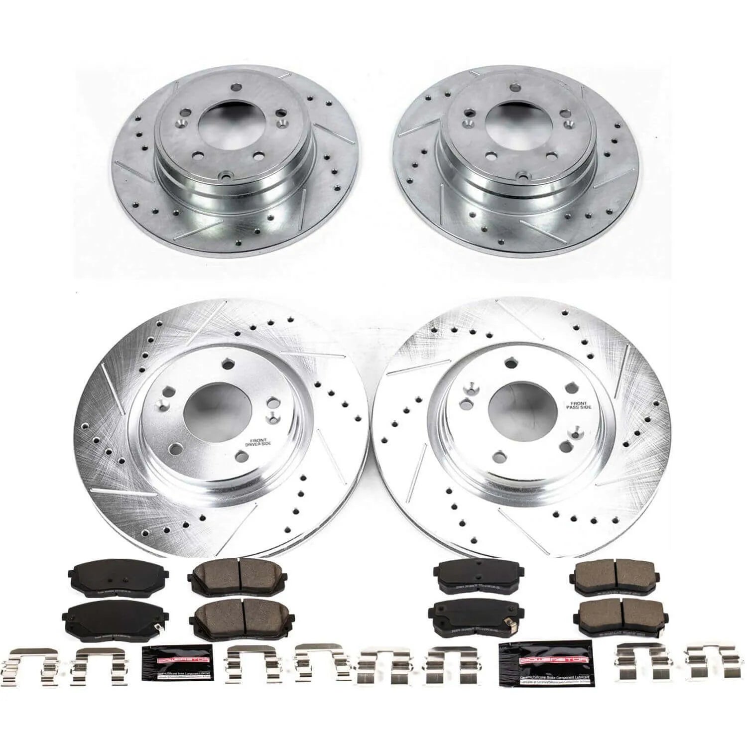 Power Stop K7522 - Z23 Evolution Sport Front And Rear Brake Kit