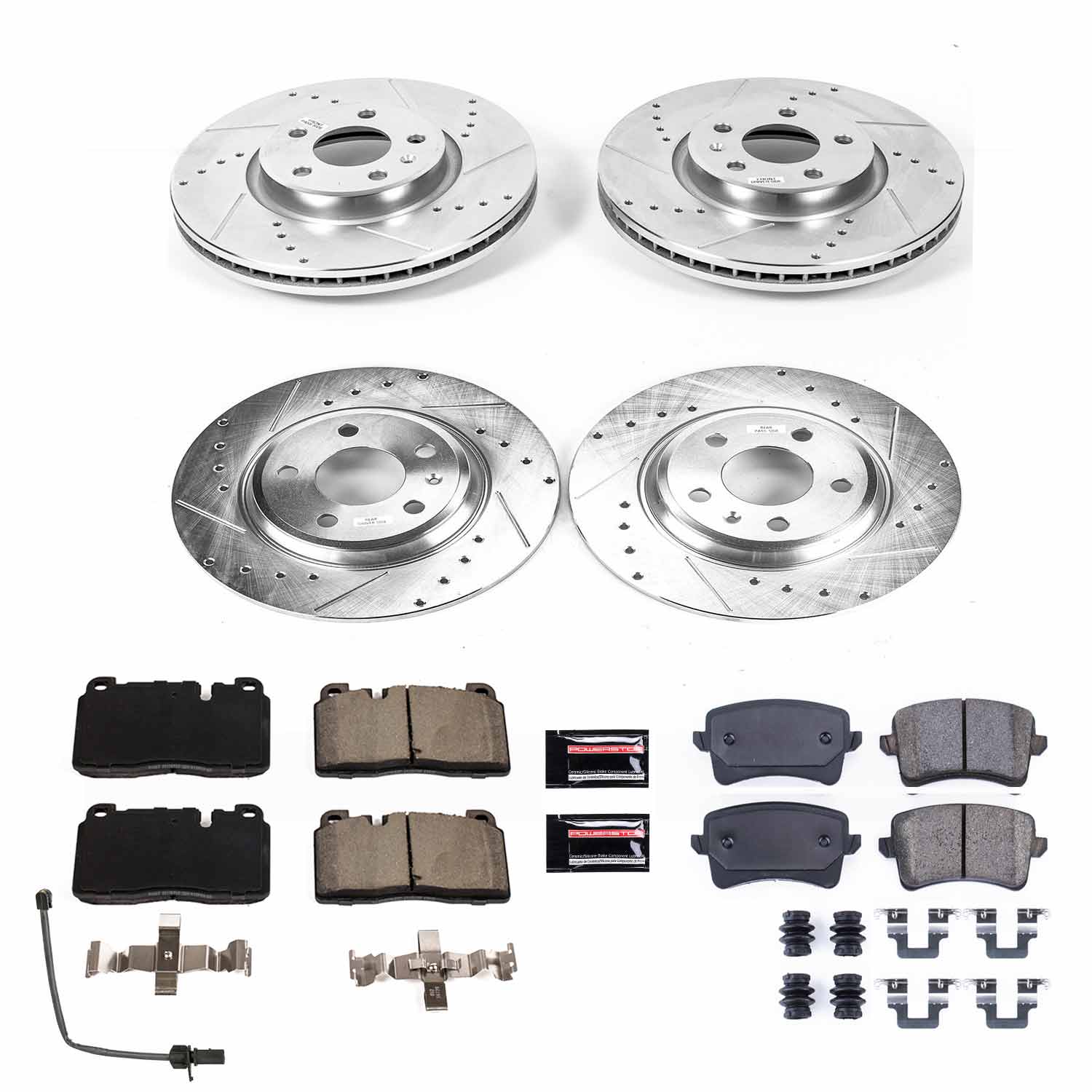Power Stop K7538 - Z23 Evolution Sport Front And Rear Brake Kit