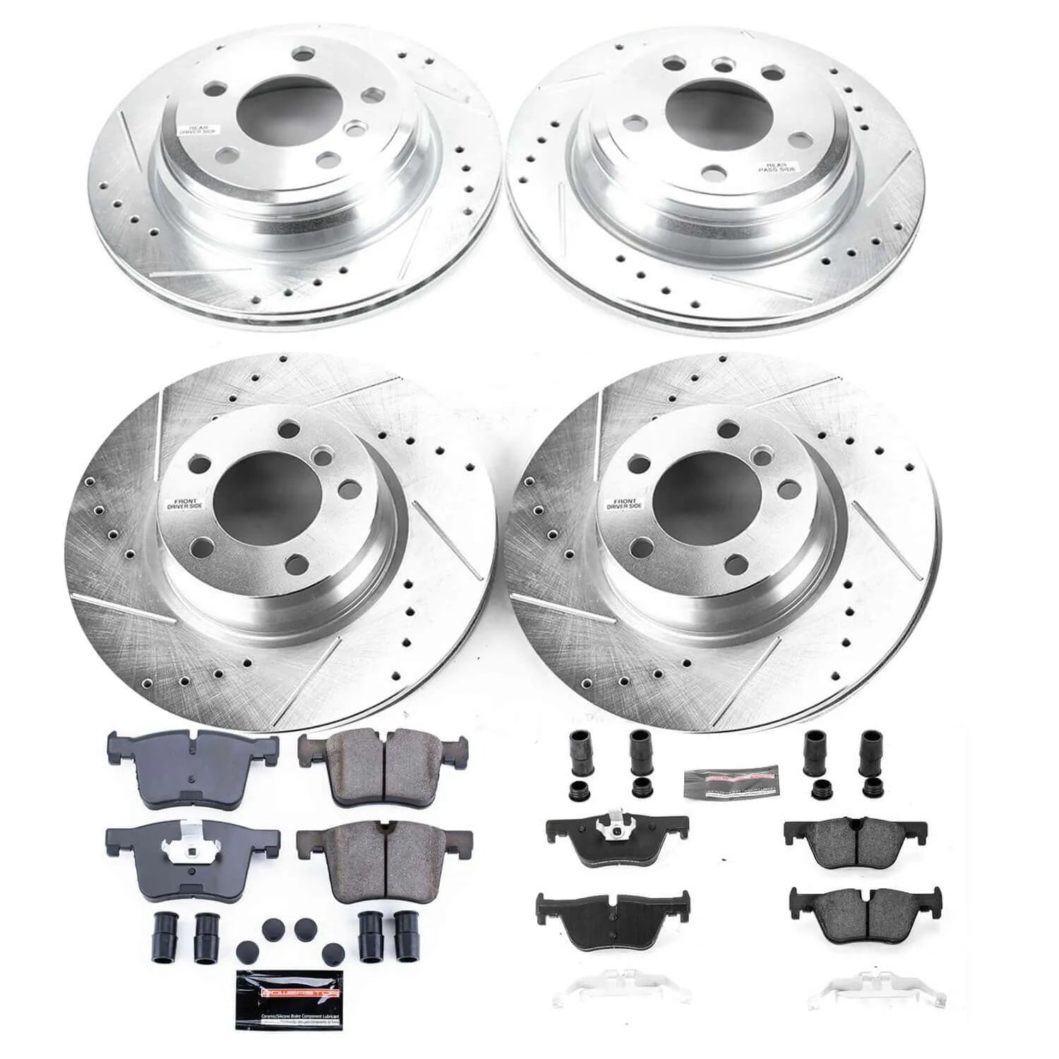 Power Stop K7548 - Z23 Evolution Sport Front And Rear Brake Kit