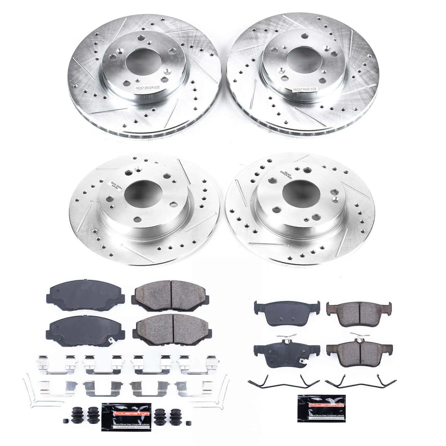 Power Stop K7574 - Z23 Evolution Sport Front And Rear Brake Kit
