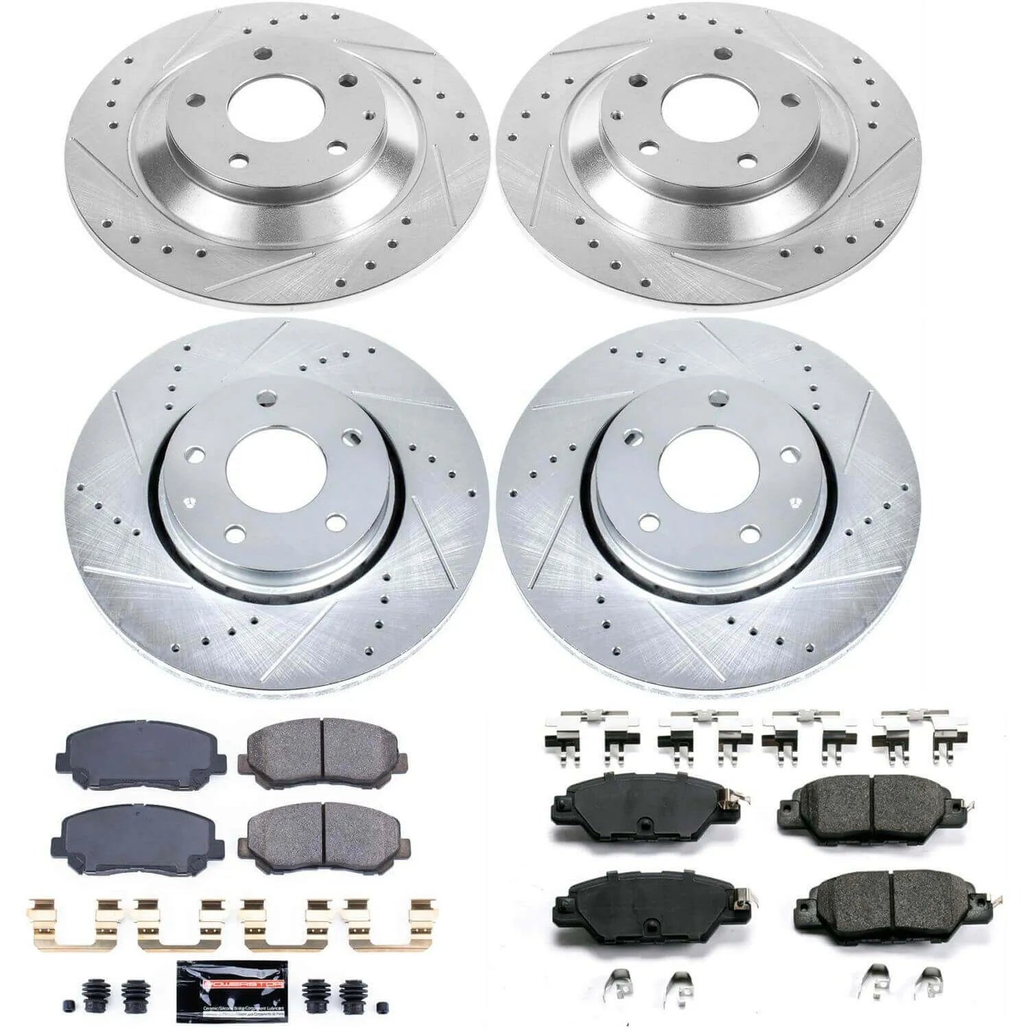 Power Stop K7609 - Z23 Evolution Sport Front And Rear Brake Kit