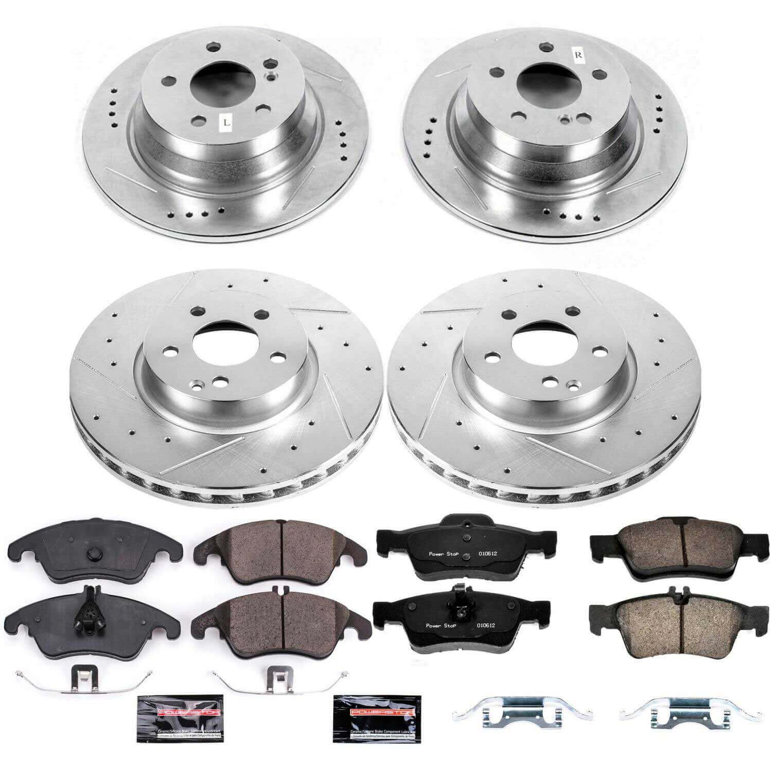 Power Stop K7612 - Z23 Evolution Sport Front And Rear Brake Kit