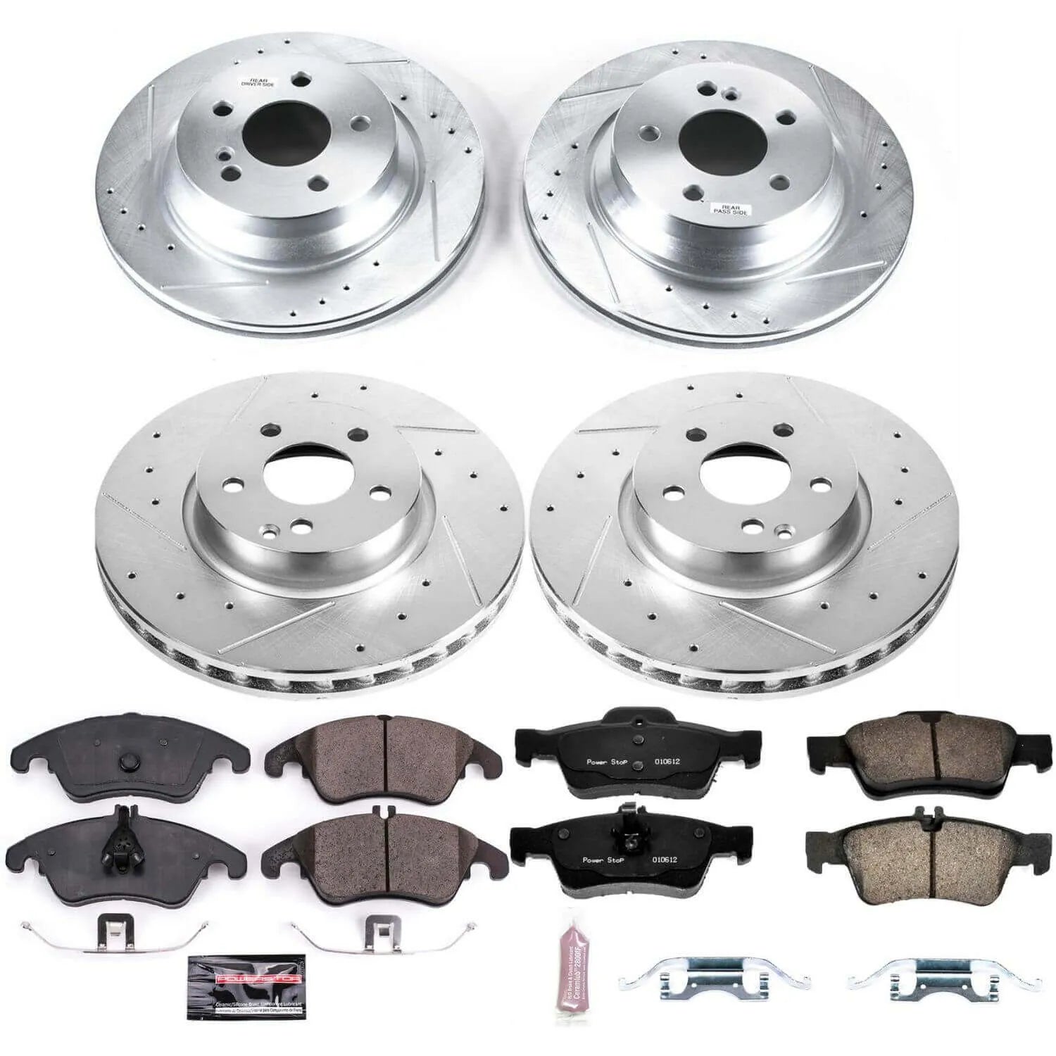 Power Stop K7616 - Z23 Evolution Sport Front And Rear Brake Kit