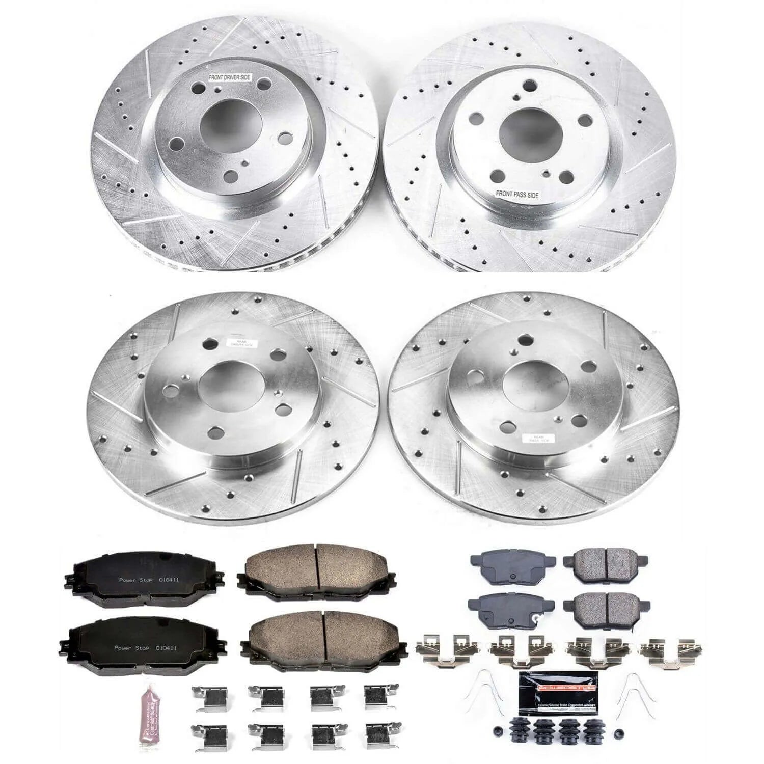Power Stop K7631 - Z23 Evolution Sport Front And Rear Brake Kit