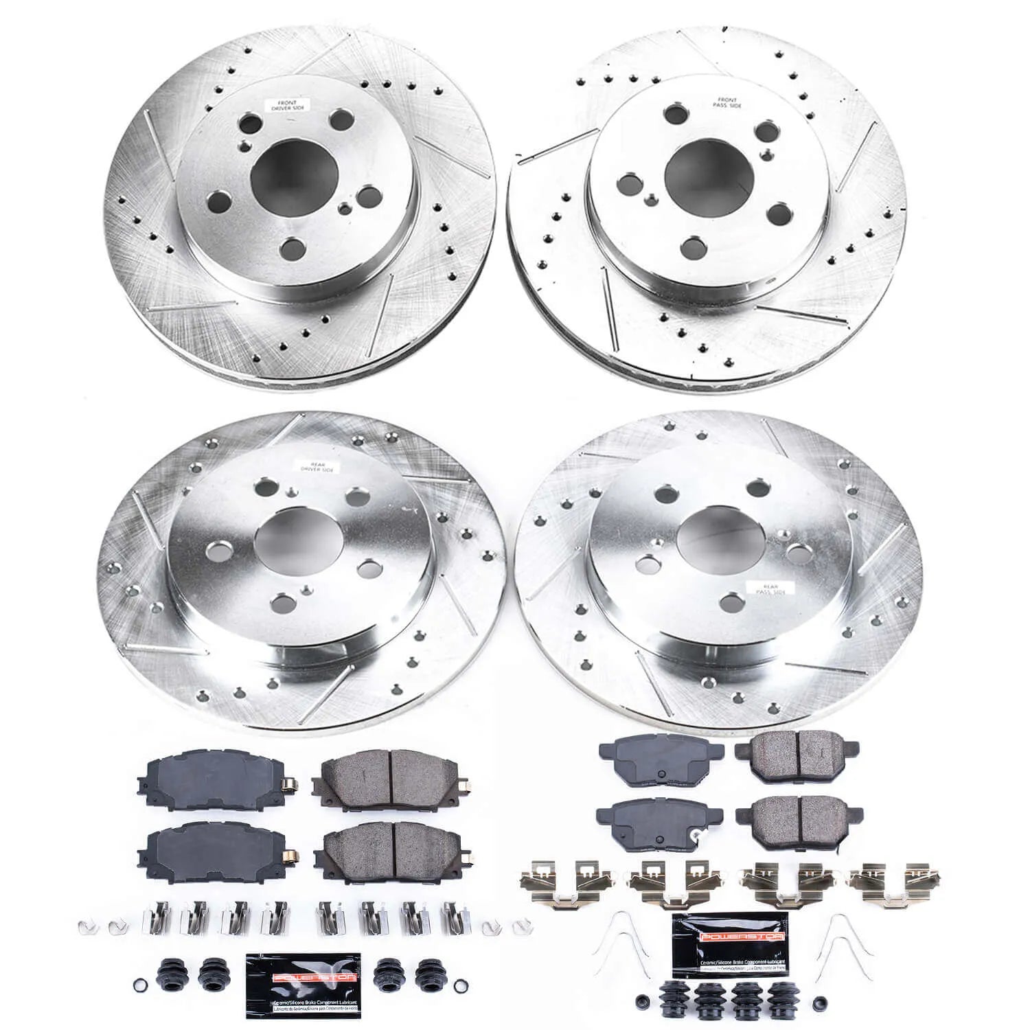 Power Stop K7632 - Z23 Evolution Sport Front And Rear Brake Kit