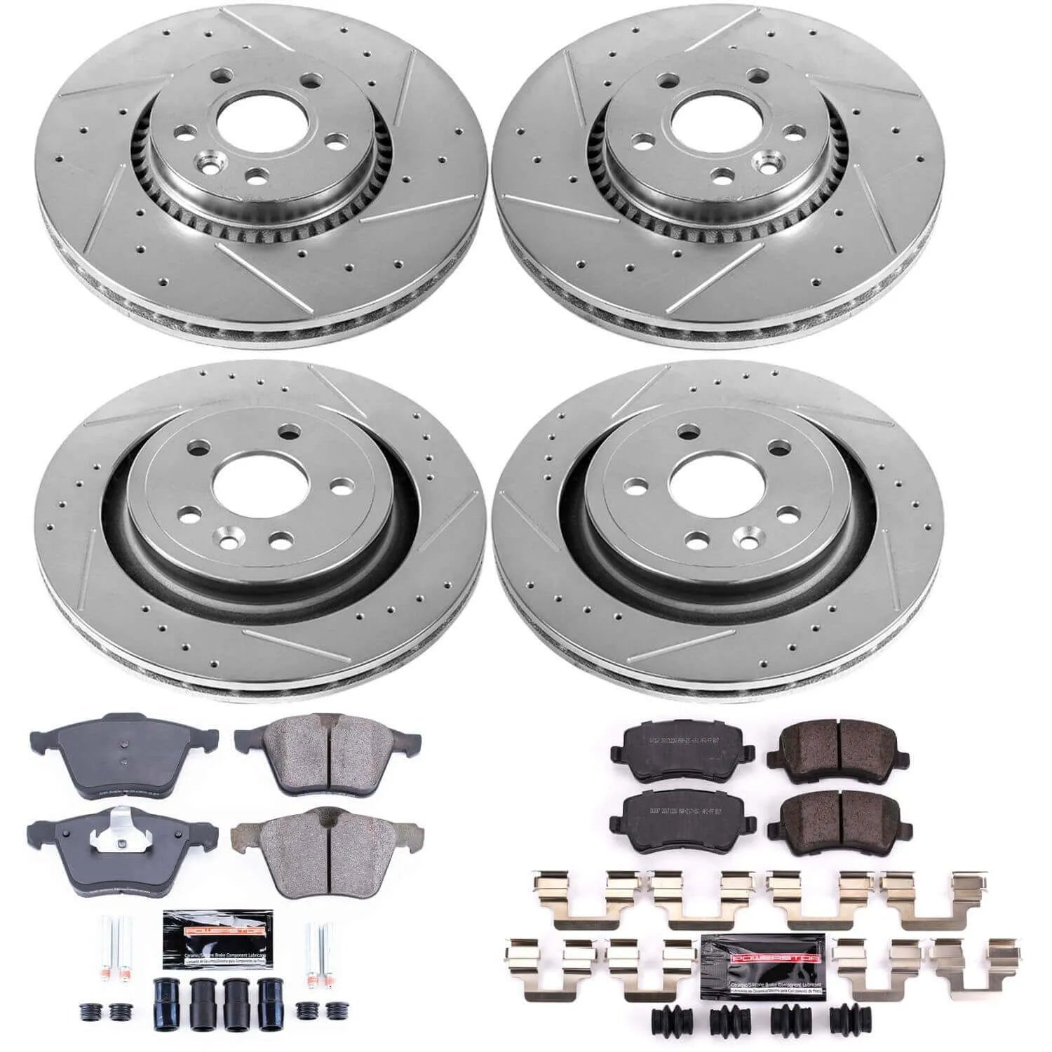 Power Stop K7637 - Z23 Evolution Sport Front And Rear Brake Kit