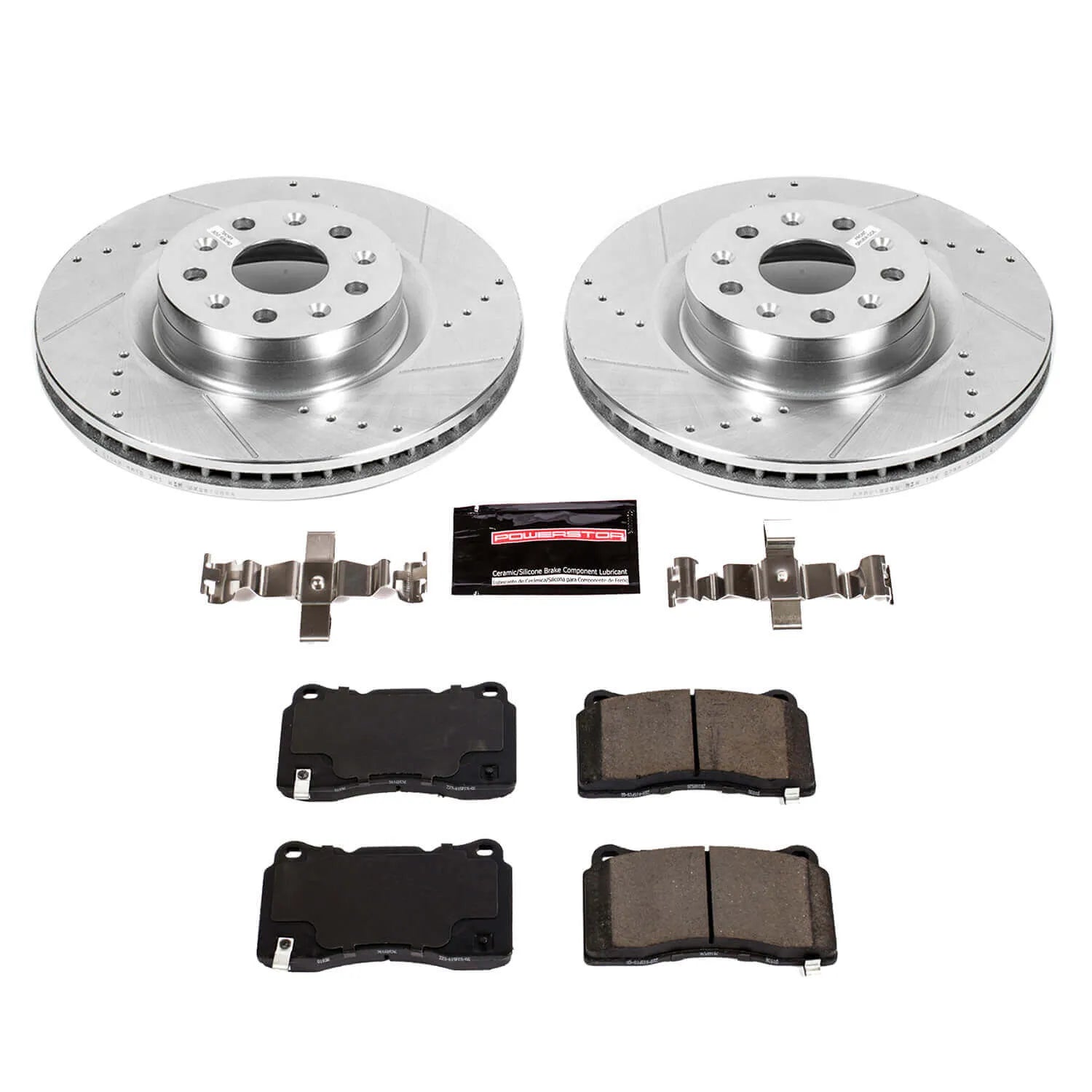 Power Stop K7777 - Z23 Evolution Sport Performance 1-Click Drilled And Slotted Front Brake Kit