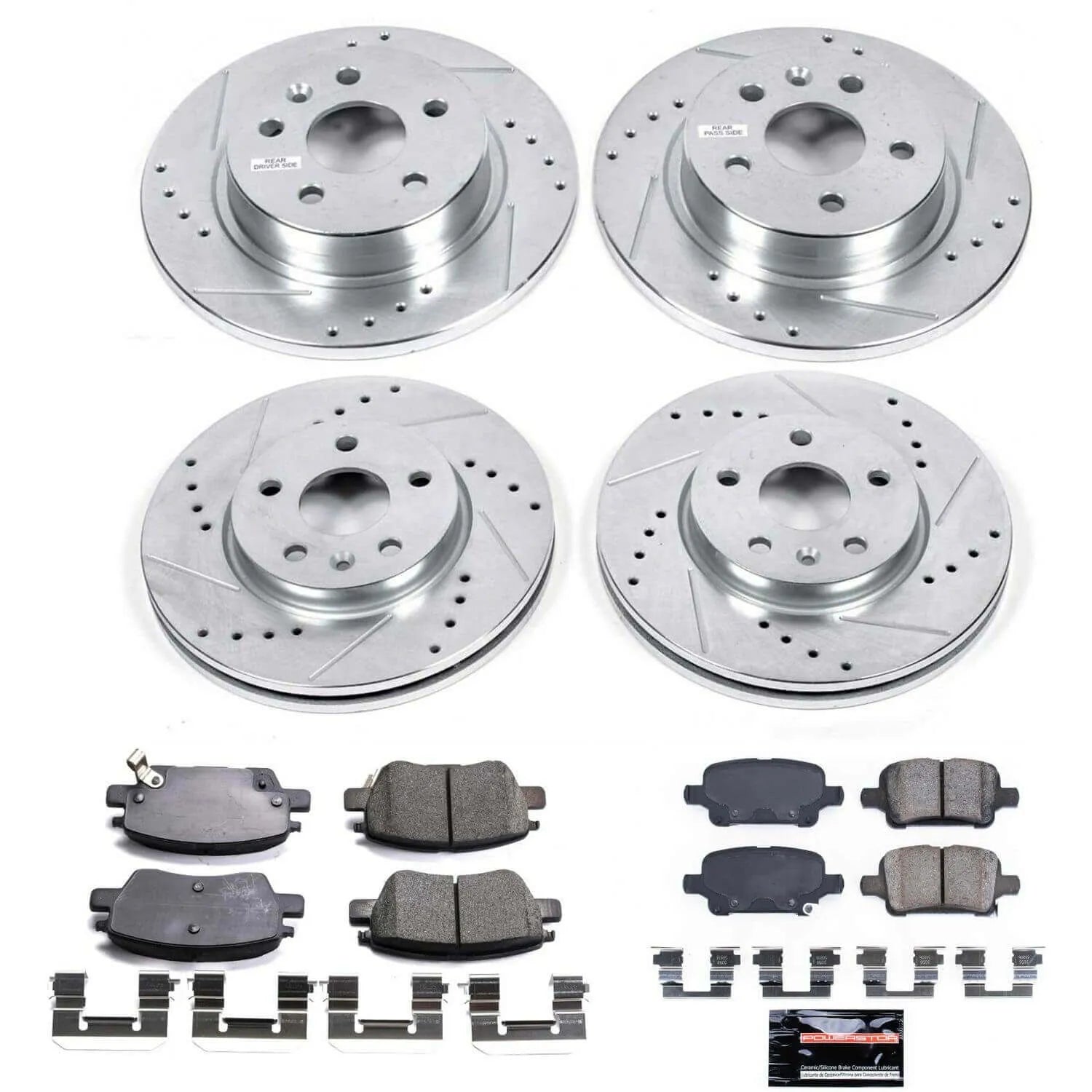 Power Stop K7907 - Z23 Evolution Sport Front And Rear Brake Kit