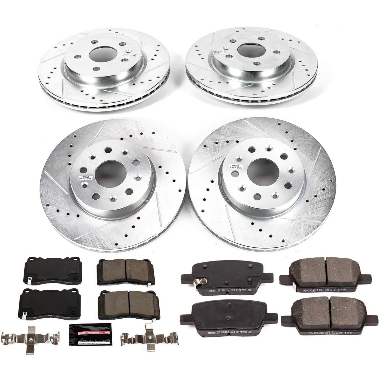 Power Stop K7908 - Z23 Evolution Sport Front And Rear Brake Kit
