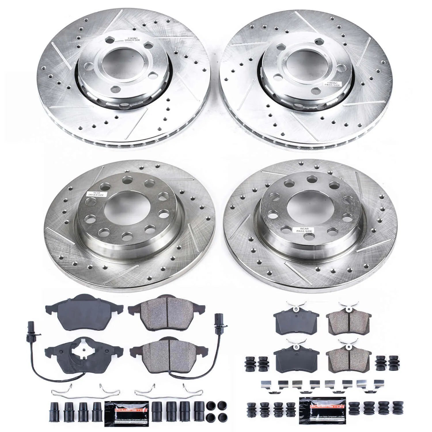 Power Stop K7917 - Z23 Evolution Sport Front And Rear Brake Kit