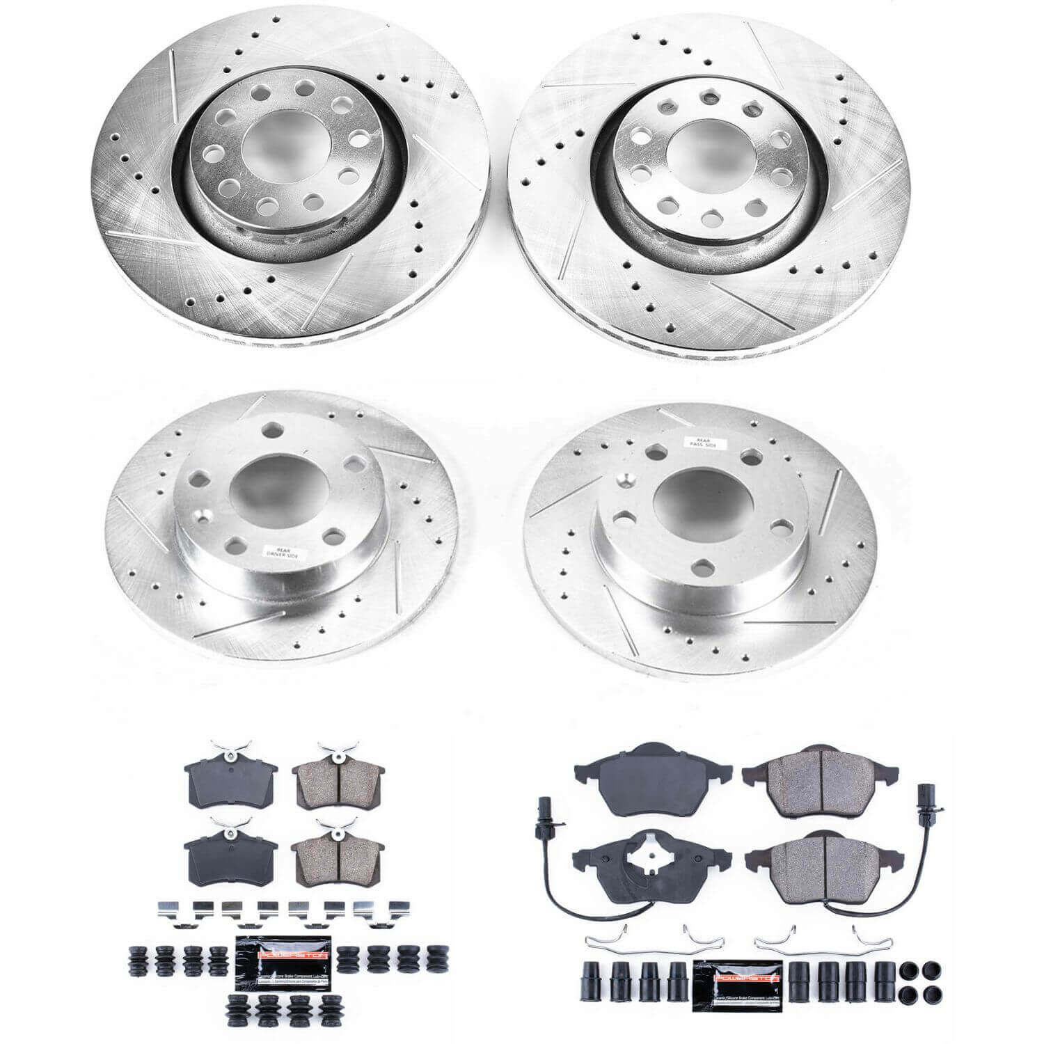 Power Stop K7919 - Z23 Evolution Sport Front And Rear Brake Kit