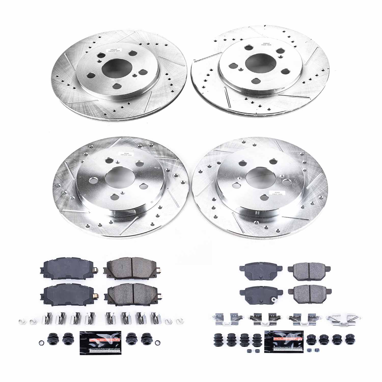 Power Stop K7924 - Z23 Evolution Sport Front And Rear Brake Kit