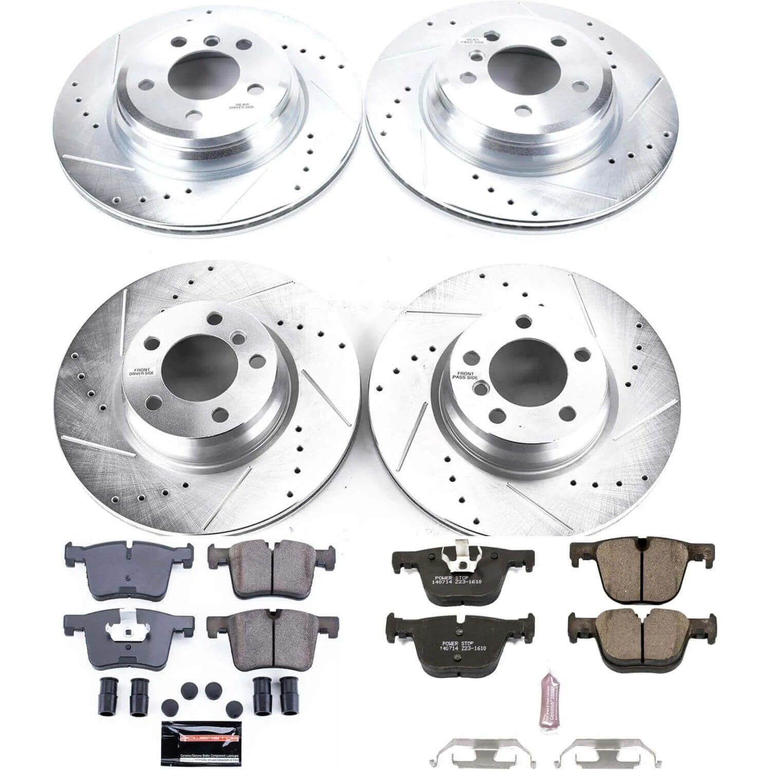 Power Stop K7936 - Z23 Evolution Sport Front And Rear Brake Kit