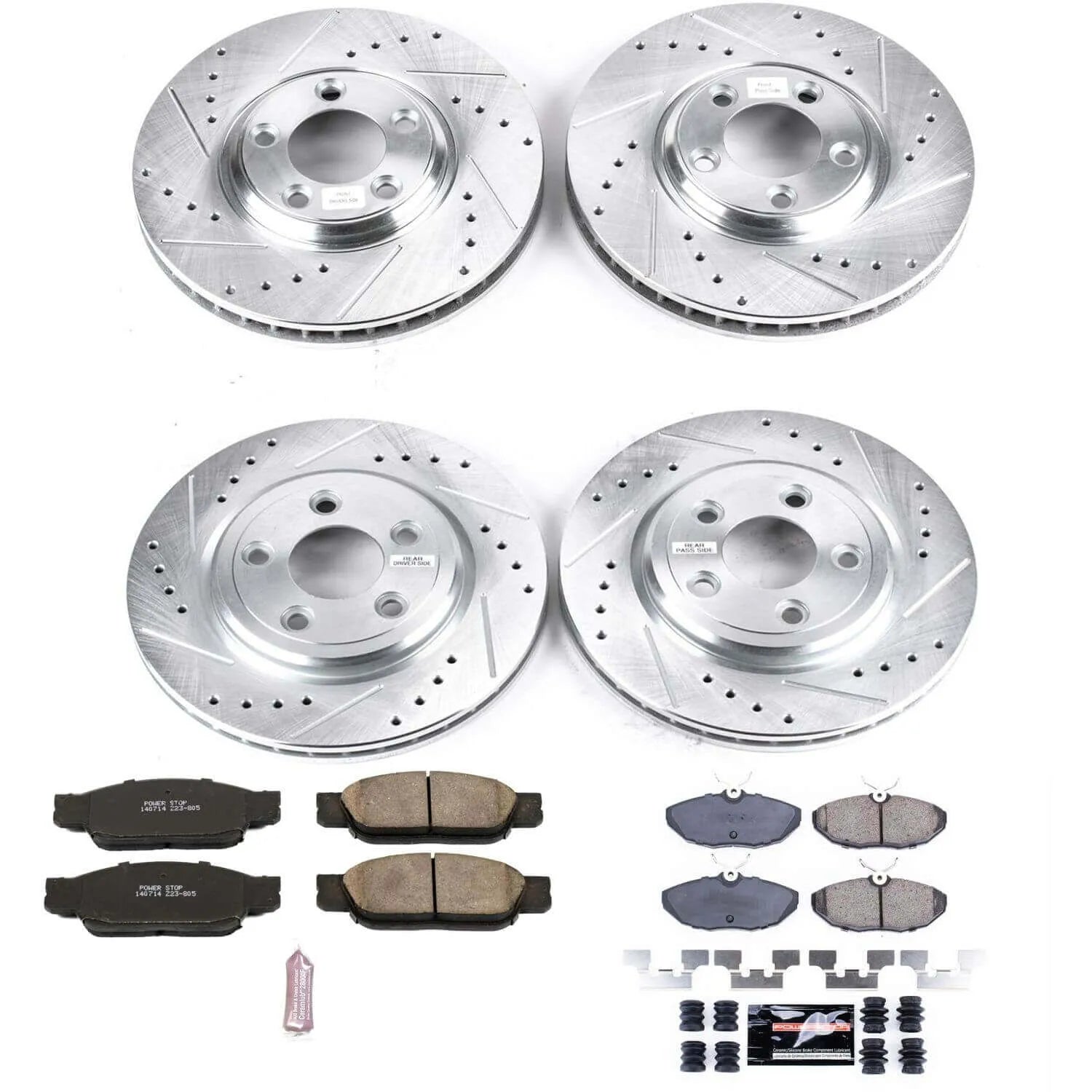 Power Stop K7937 - Z23 Evolution Sport Front And Rear Brake Kit