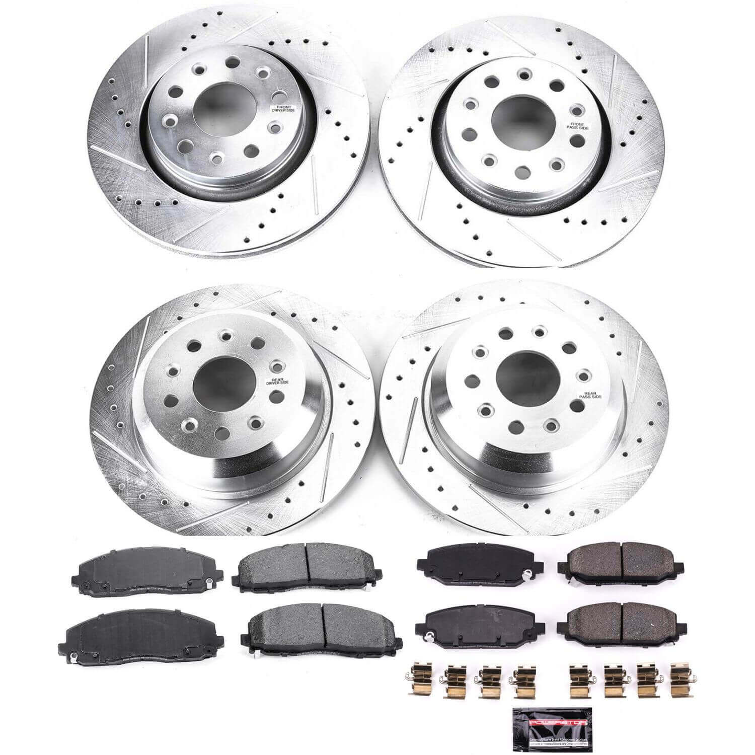 Power Stop K7938 - Z23 Evolution Sport Front And Rear Brake Kit