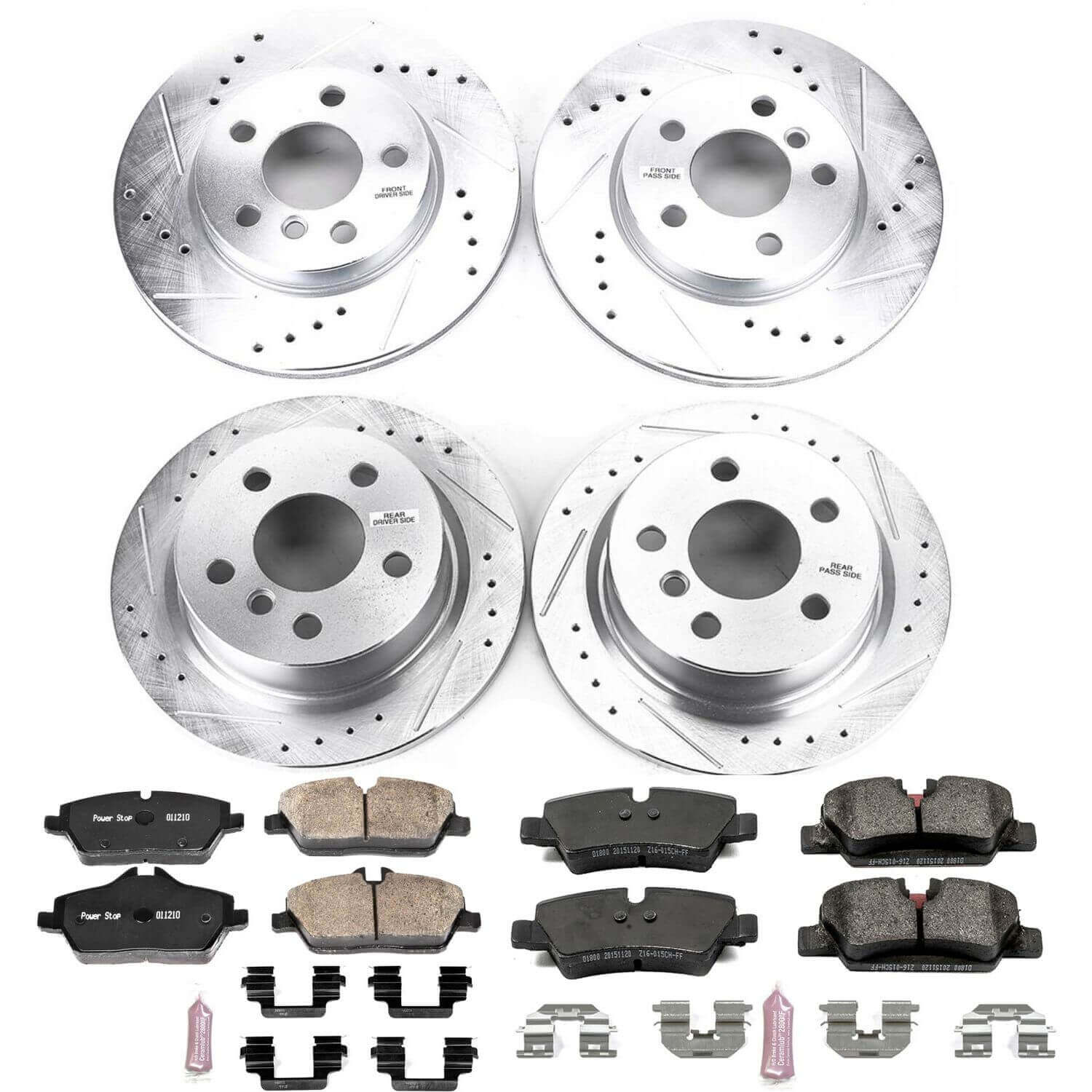 Power Stop K7978 - Z23 Evolution Sport Front And Rear Brake Kit