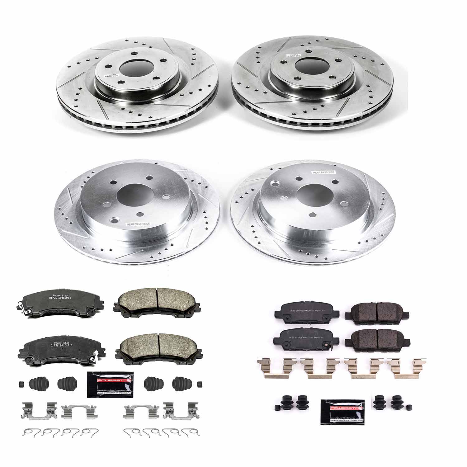 Power Stop K8006 - Z23 Evolution Sport Front And Rear Brake Kit