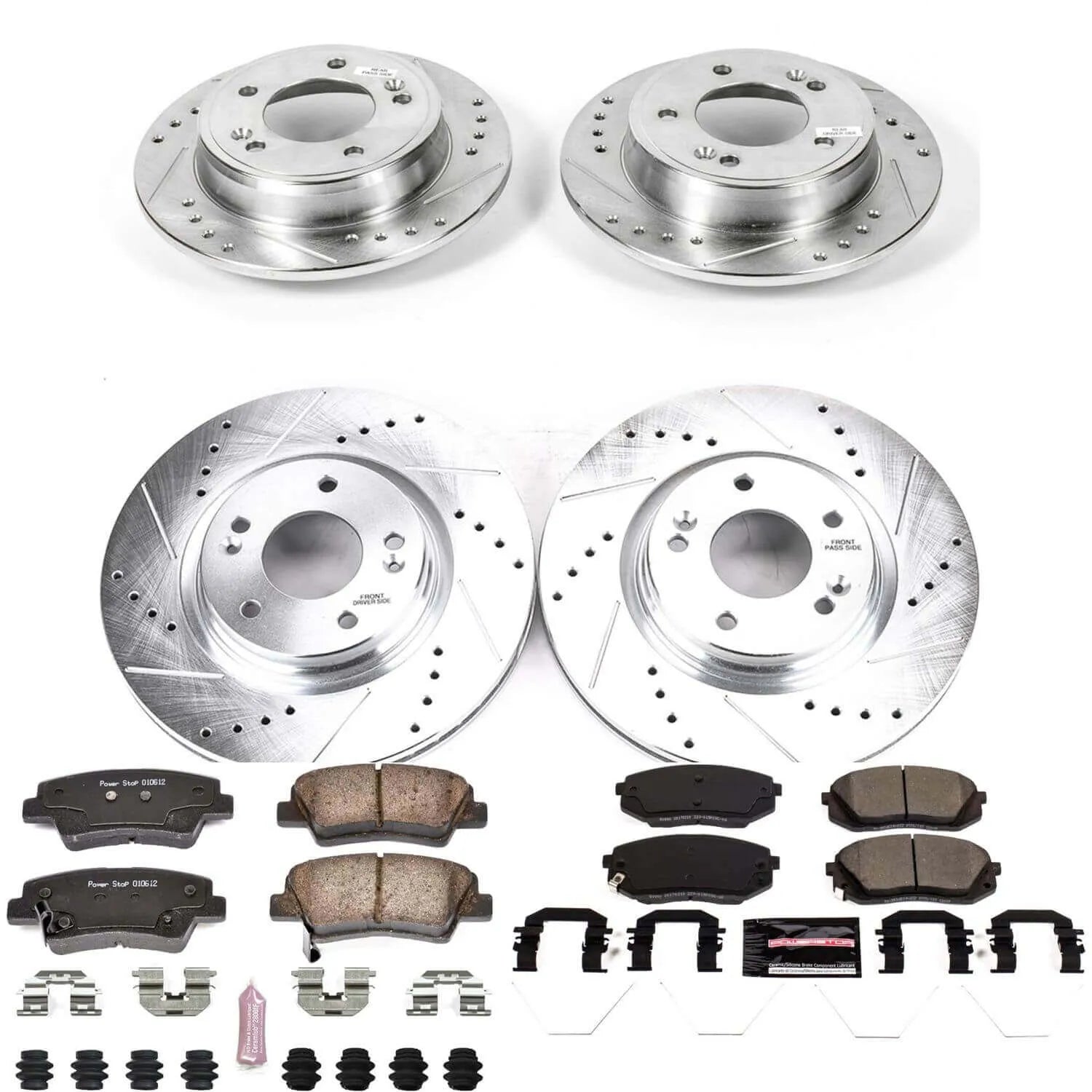 Power Stop K8012 - Z23 Evolution Sport Front And Rear Brake Kit