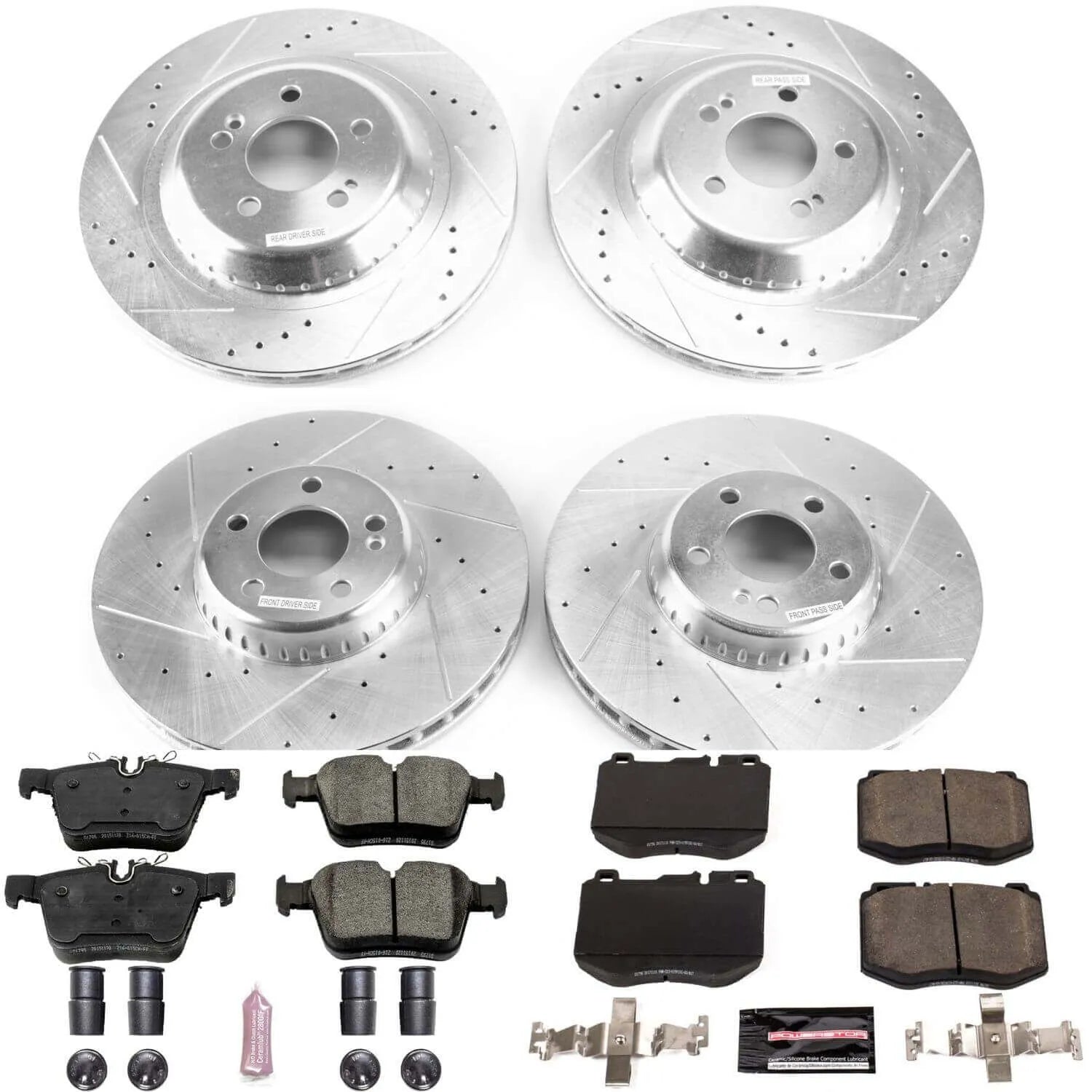 Power Stop K8050 - Z23 Evolution Sport Front And Rear Brake Kit