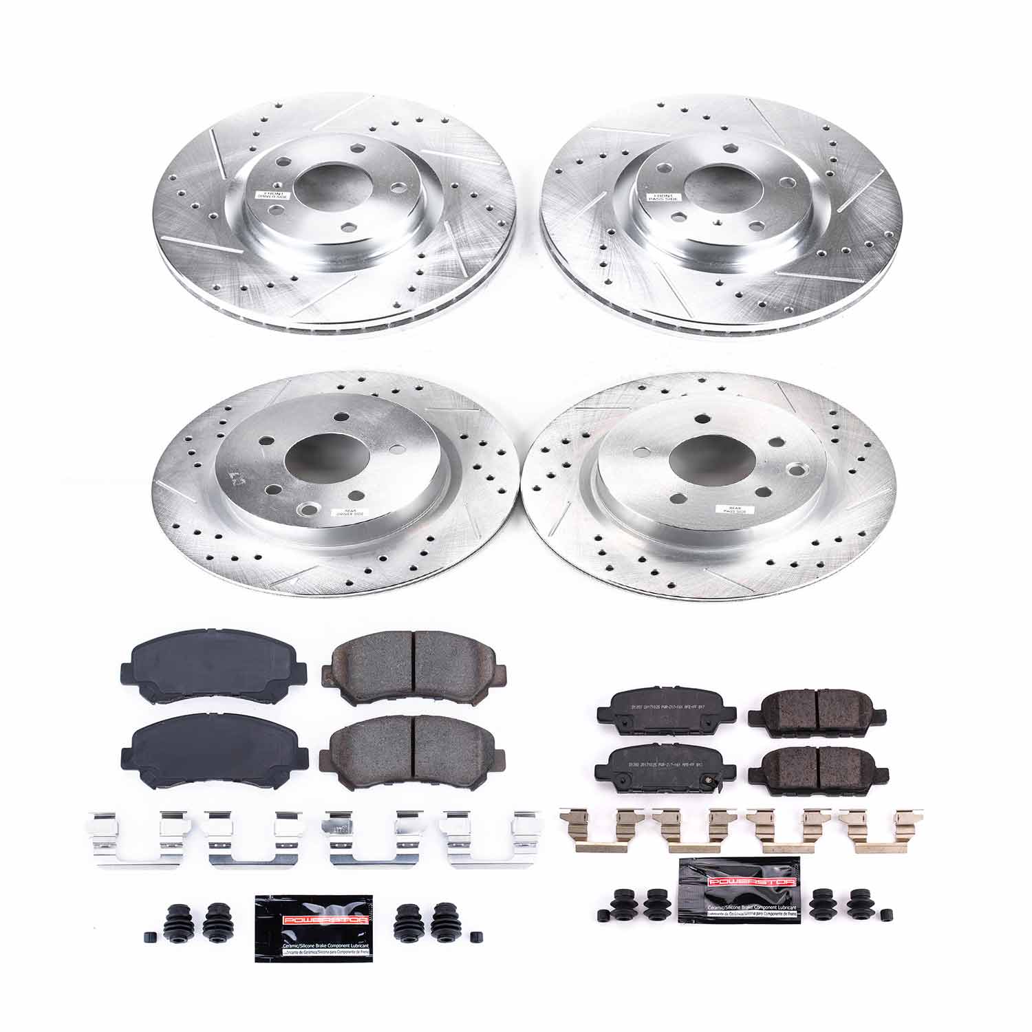 Power Stop K8059 - Z23 Evolution Sport Front And Rear Brake Kit