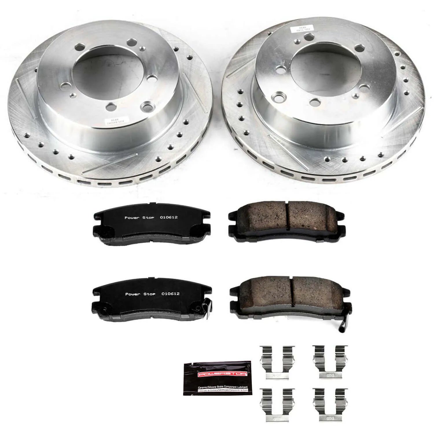 Power Stop K806 - Z23 Evolution Sport Performance 1-Click Brake Kit With Hardware (Rear)