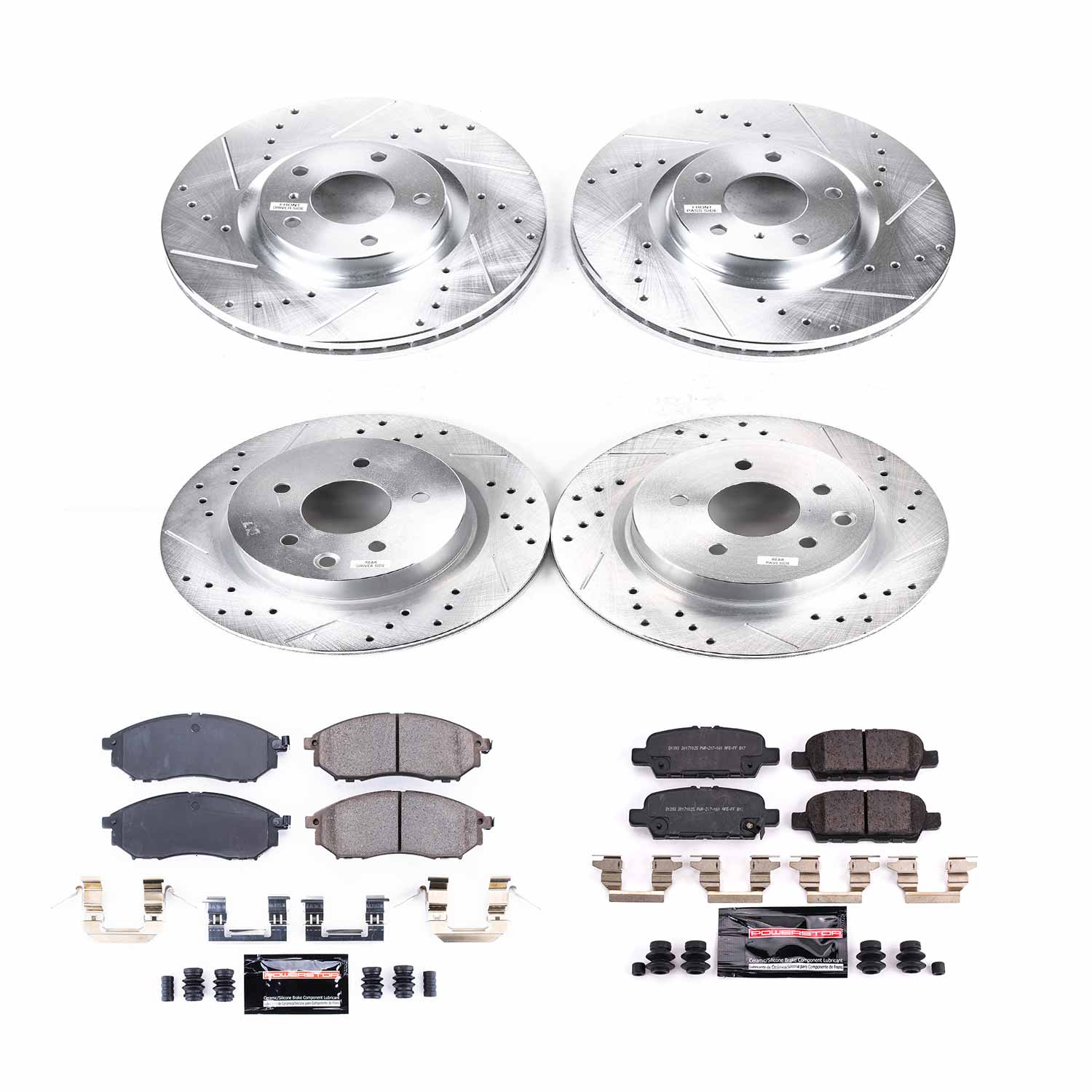 Power Stop K8060 - Z23 Evolution Sport Front And Rear Brake Kit