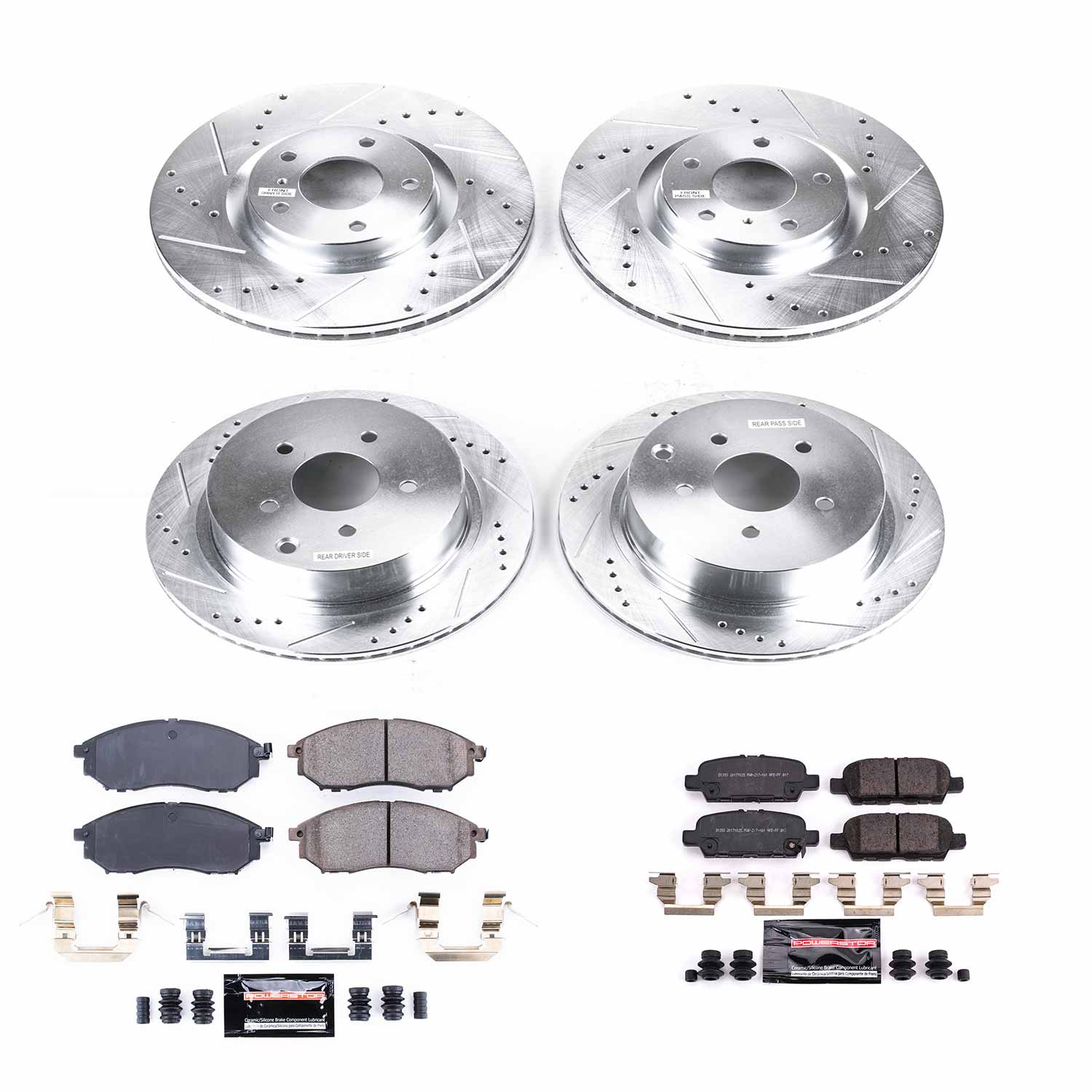 Power Stop K8061 - Z23 Evolution Sport Front And Rear Brake Kit