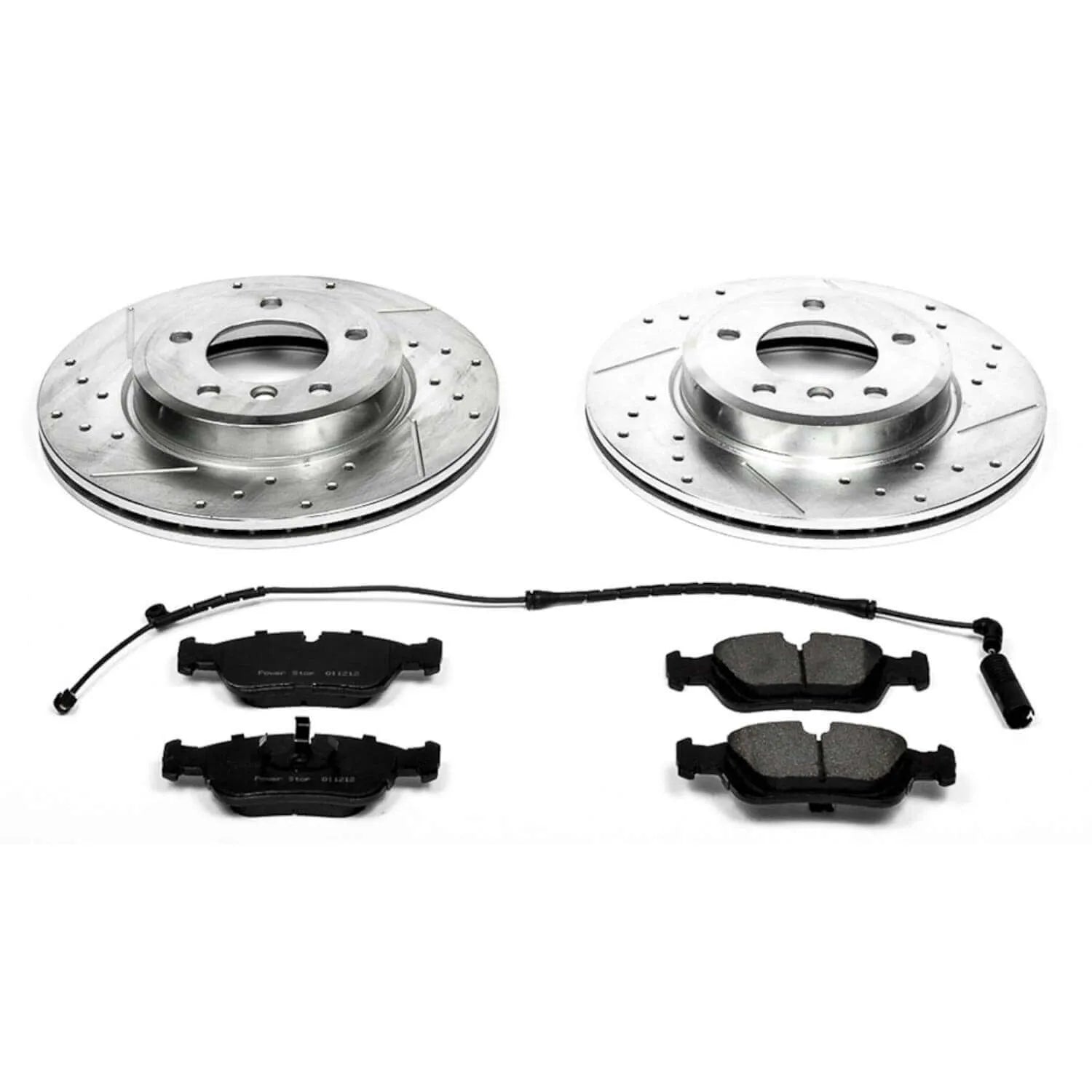 Power Stop K869 - Z23 Evolution Sport Performance 1-Click Brake Kit With Hardware (Front)