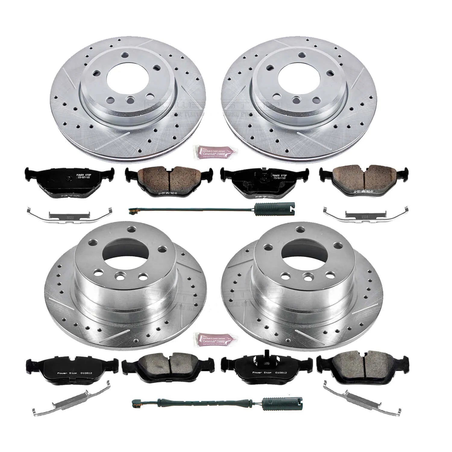 Power Stop K870 - Z23 Evolution Sport Performance 1-Click Brake Kit (Front And Rear)