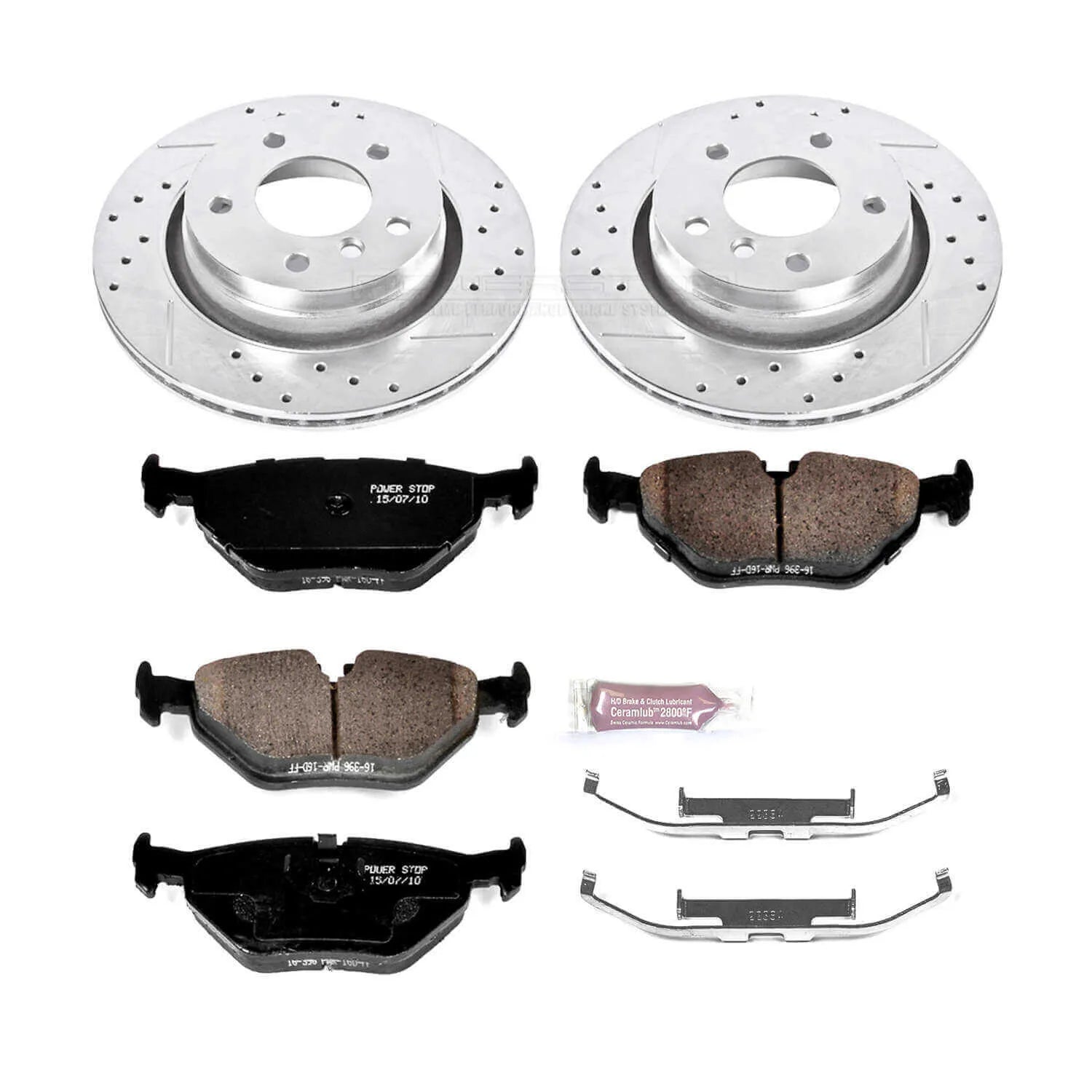 Power Stop K877 - Z23 Evolution Sport Performance 1-Click Brake Kit (Rear)