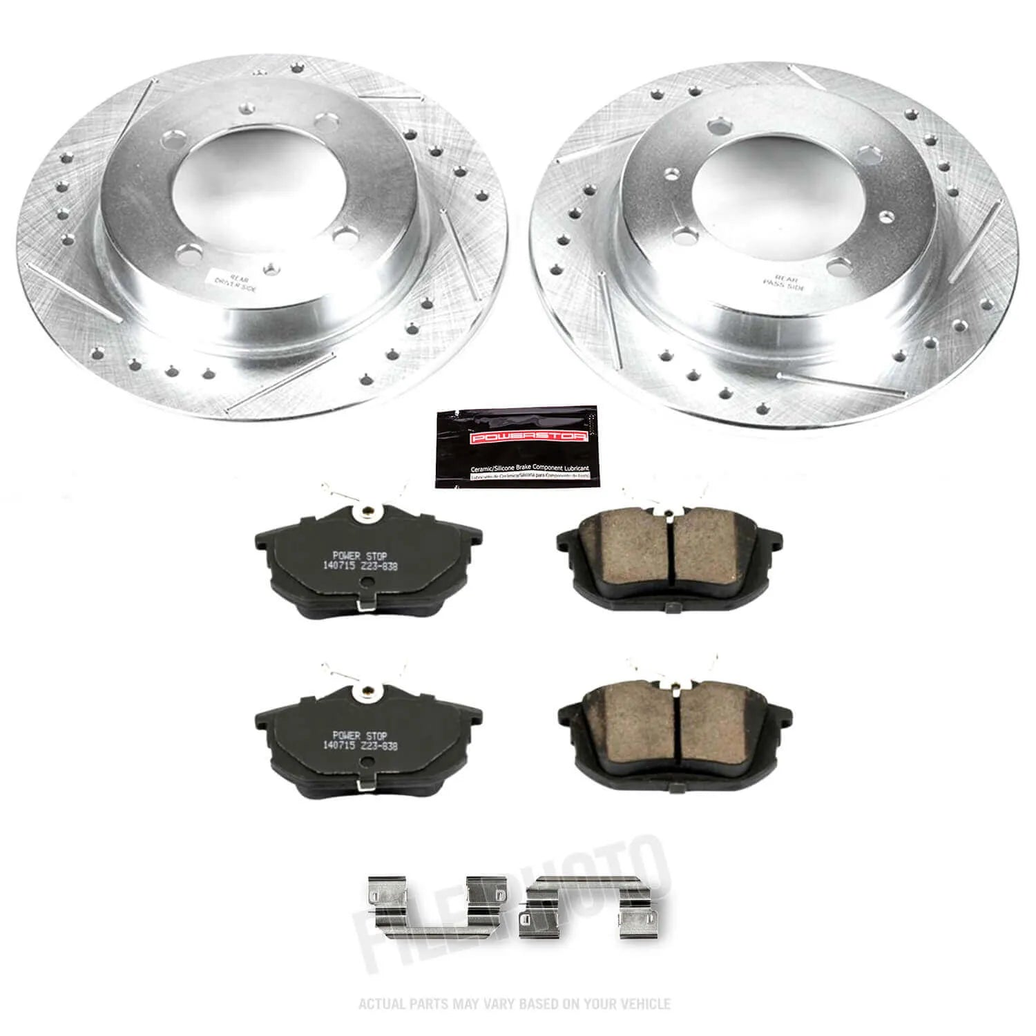 Power Stop K913 - Z23 Evolution Sport Performance 1-Click Brake Kit With Hardware (Rear)