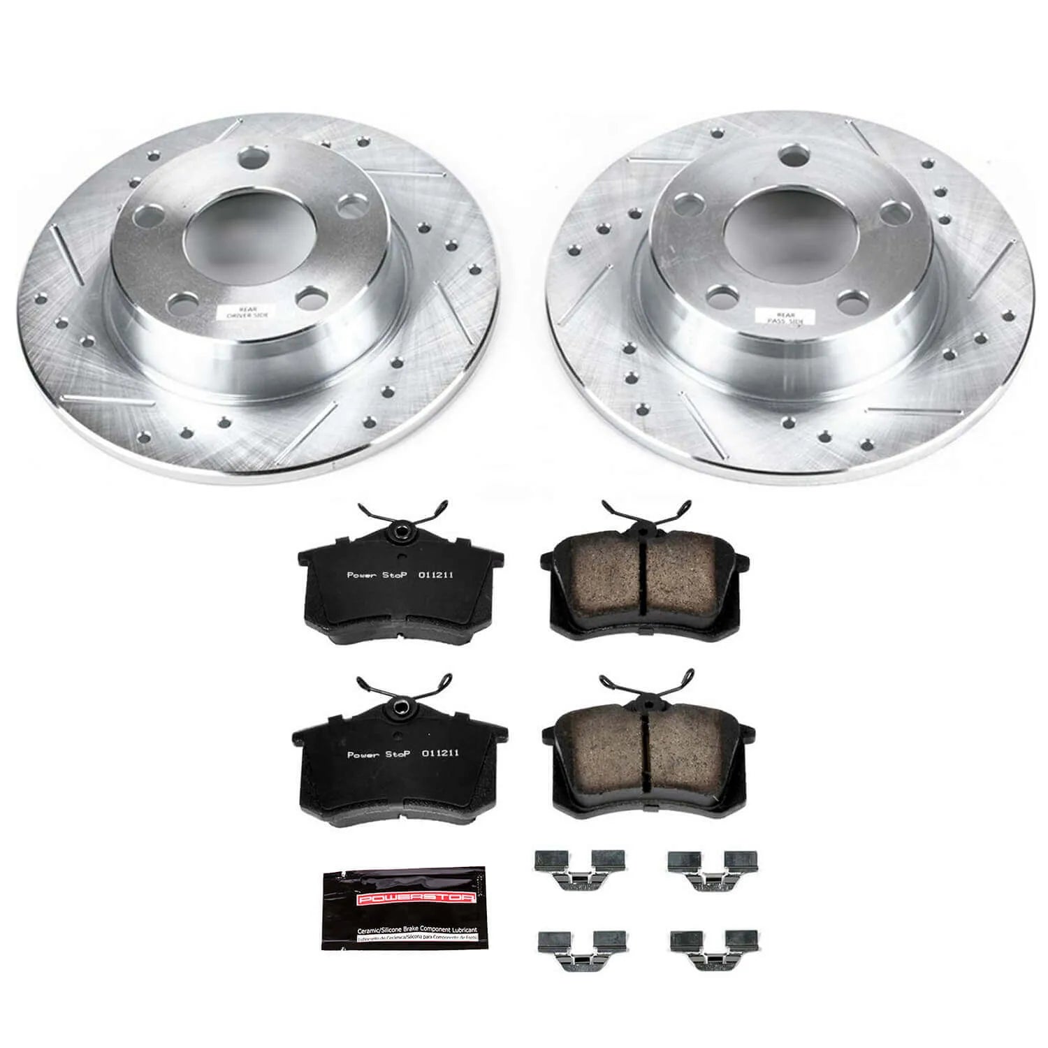 Power Stop K941 - Z23 Evolution Sport Performance 1-Click Brake Kit With Hardware (Rear)
