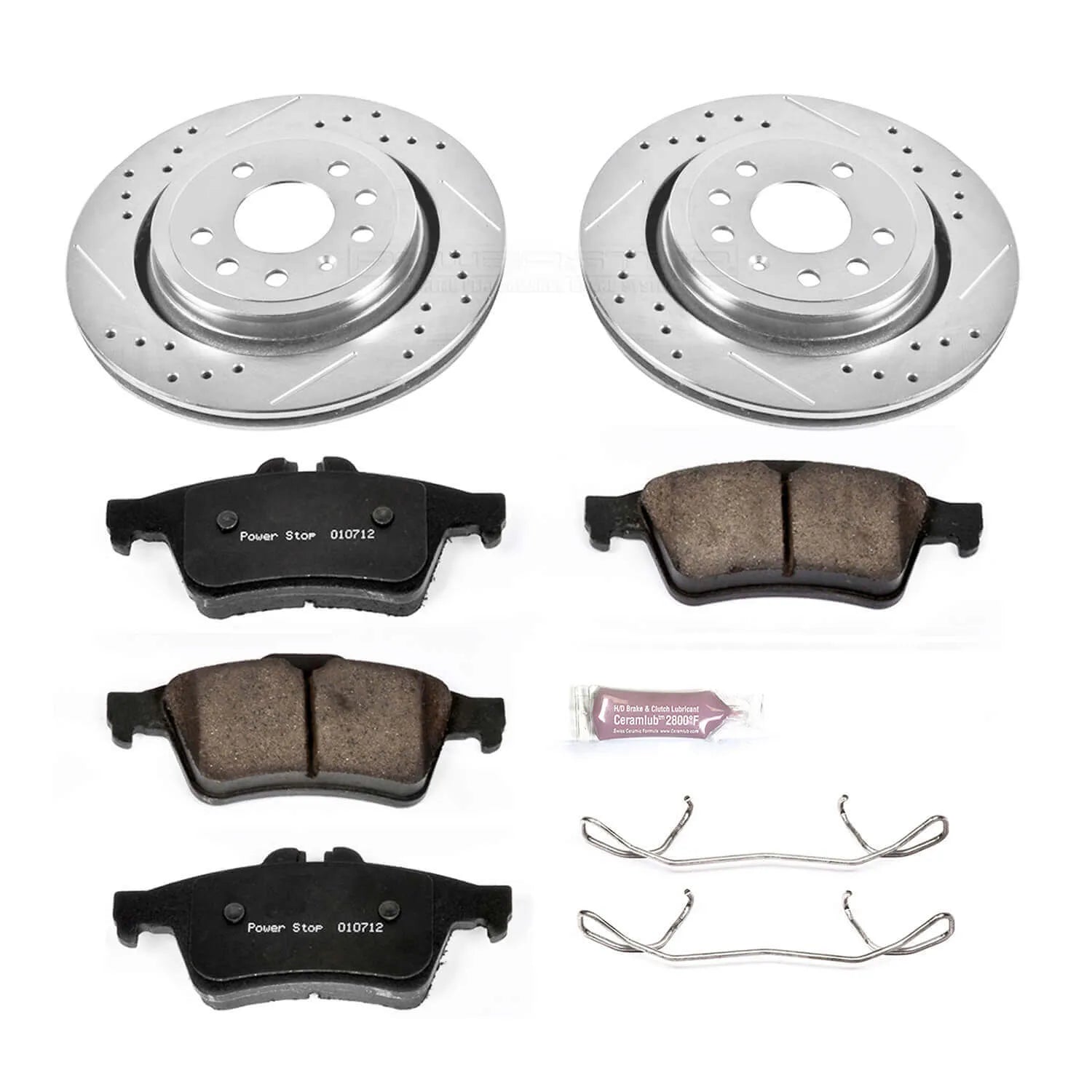 Power Stop K983 - Z23 Evolution Sport Performance 1-Click Brake Kit With Hardware (Rear)