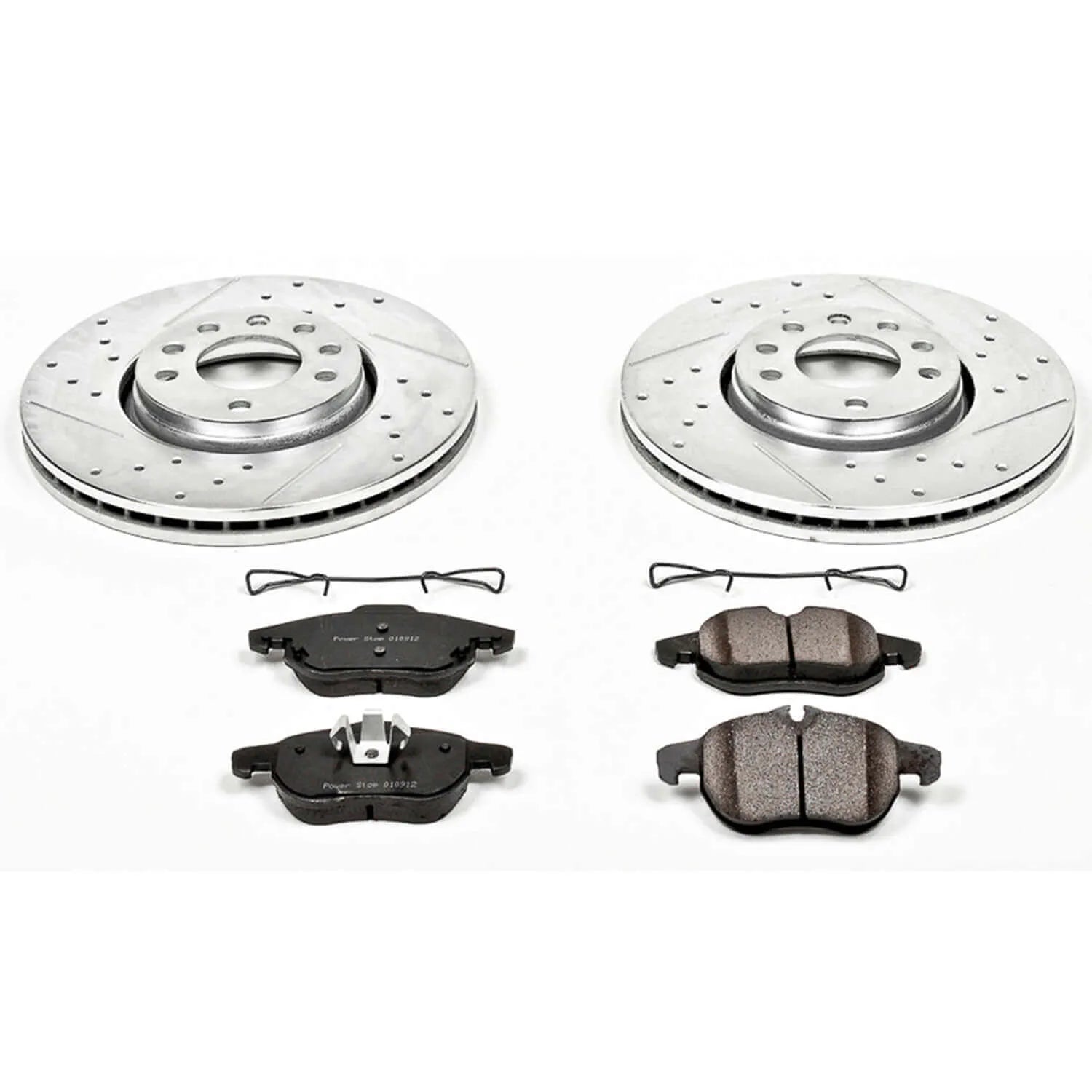 Power Stop K985 - Z23 Evolution Sport Performance 1-Click Brake Kit With Hardware (Front)