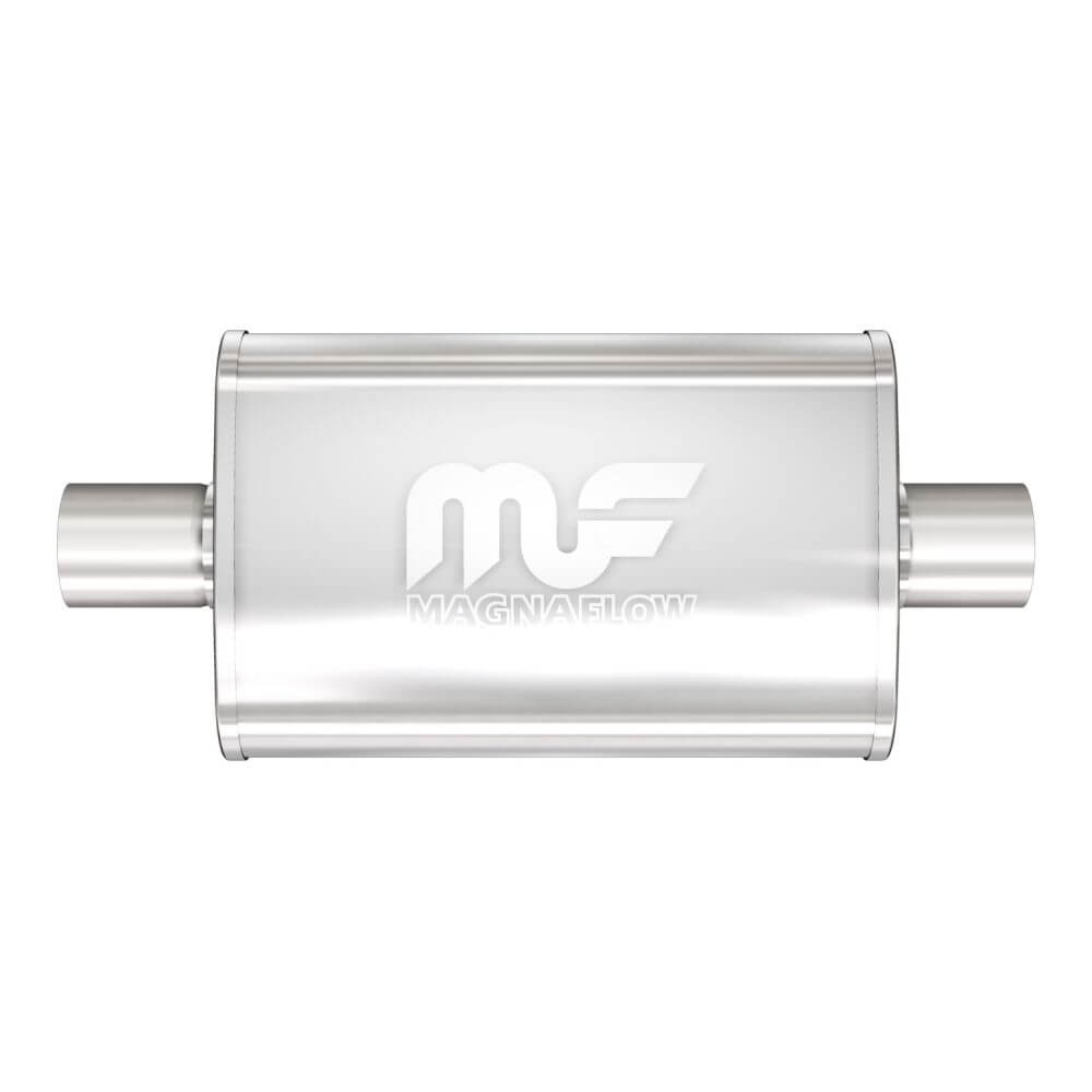 MagnaFlow 11215 Performance Stainless Steel Muffler (2.25" ID Center/2.25" OD Center)