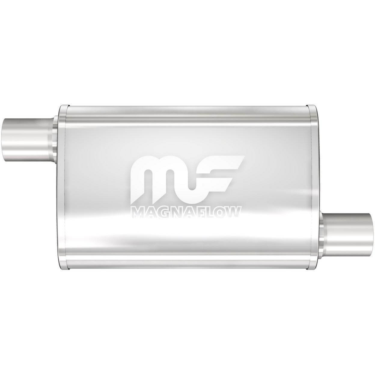 MagnaFlow 11239 Performance Stainless Steel Muffler (3" ID Center/3" OD Center)