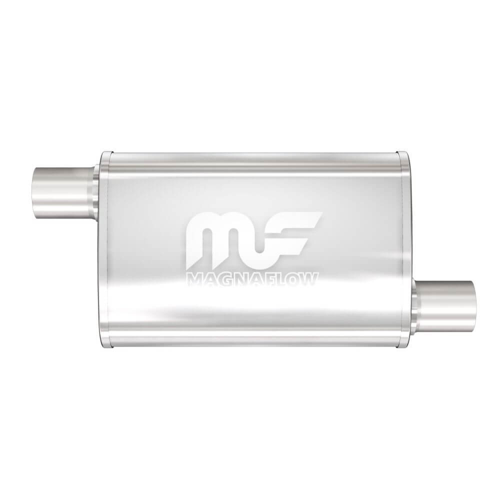 MagnaFlow 11266 Performance Stainless Steel Muffler (2.5" ID Offset/2.5" OD Offset)