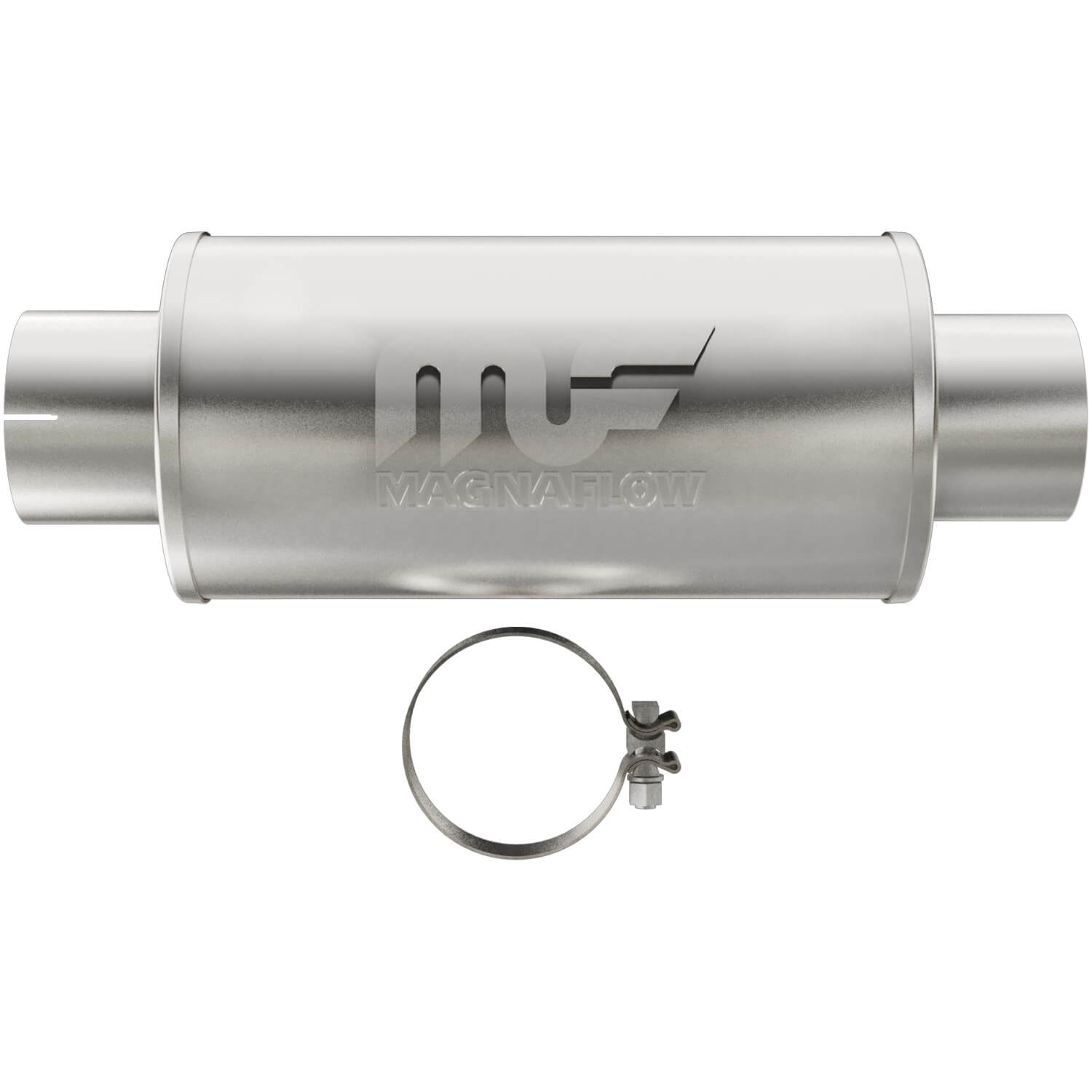 MagnaFlow 12775 Stainless Steel Exhaust Muffler (4" ID Center/4" OD Center)