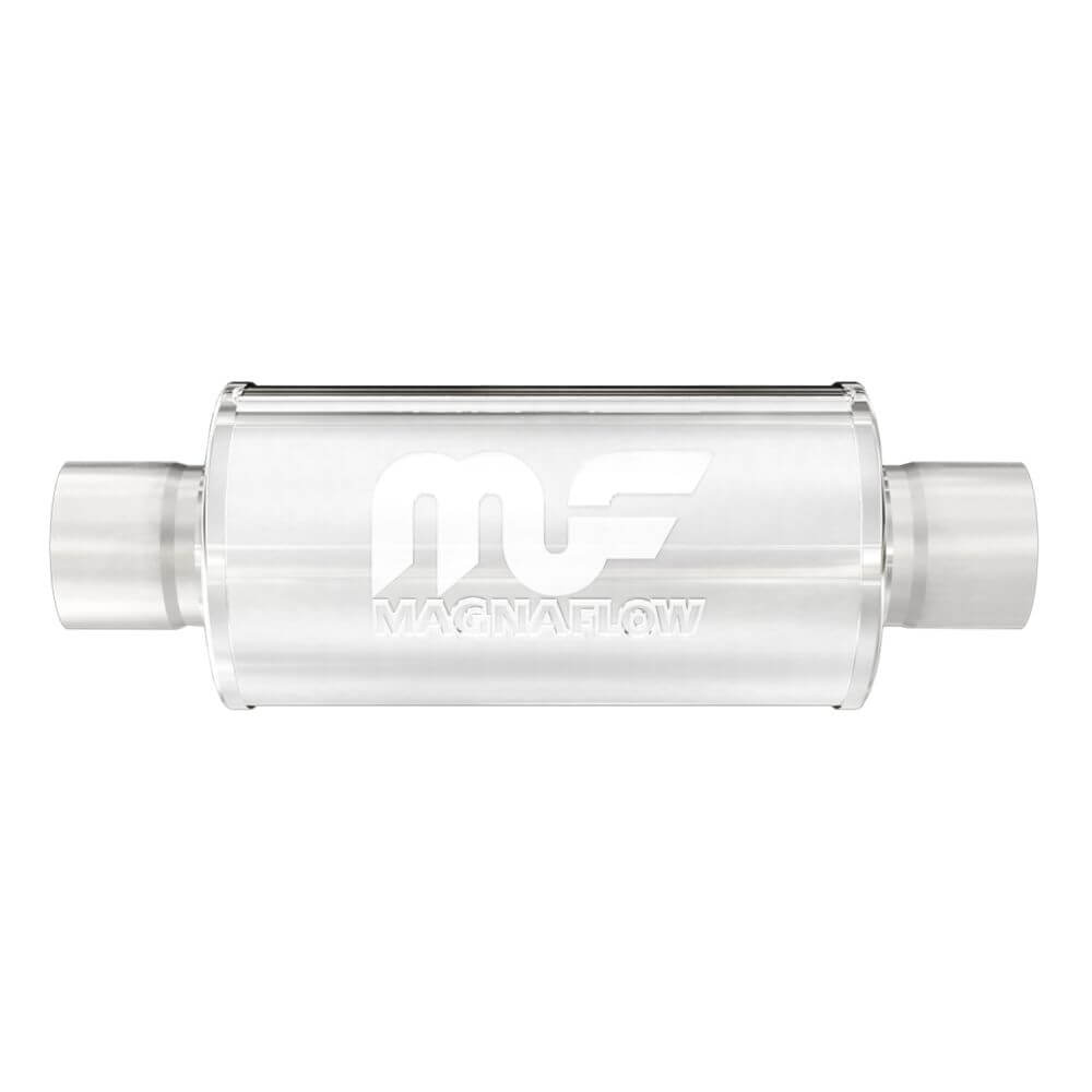 MagnaFlow 14158 Race Series Stainless Steel Muffler (2.5" ID Center/2.5" OD Center)