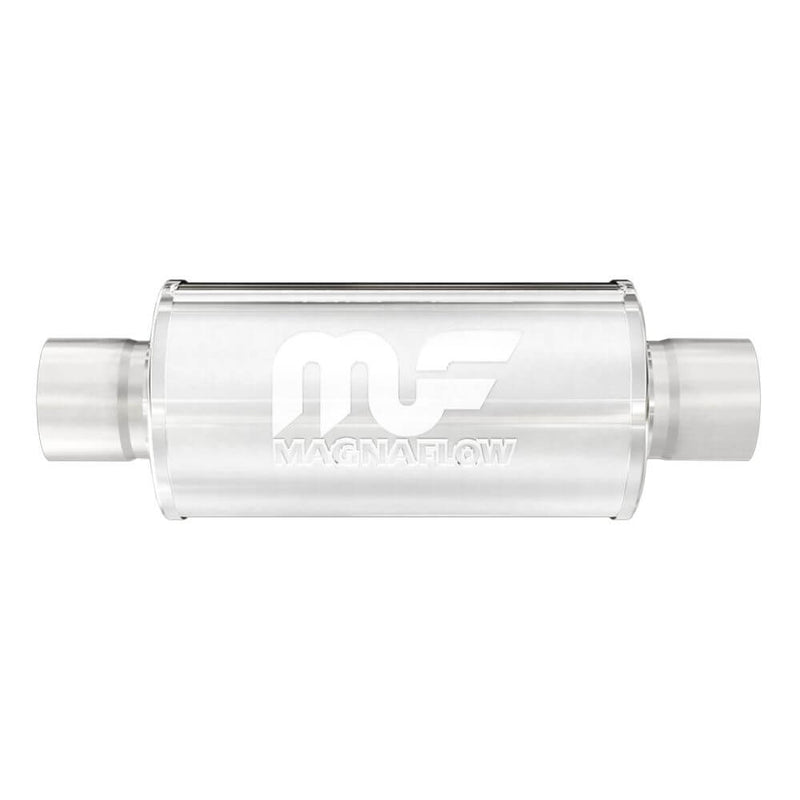 MagnaFlow 14158 Race Series Stainless Steel Muffler (2.5" ID Center/2.5" OD Center)