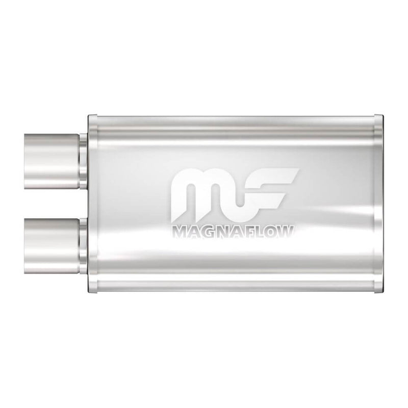 MagnaFlow 14210 Performance Stainless Steel Muffler (2.5" ID Offset/2.5" OD Offset)