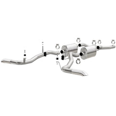 MagnaFlow 15344 MF Series Crossmember-Back Stainless Exhaust System