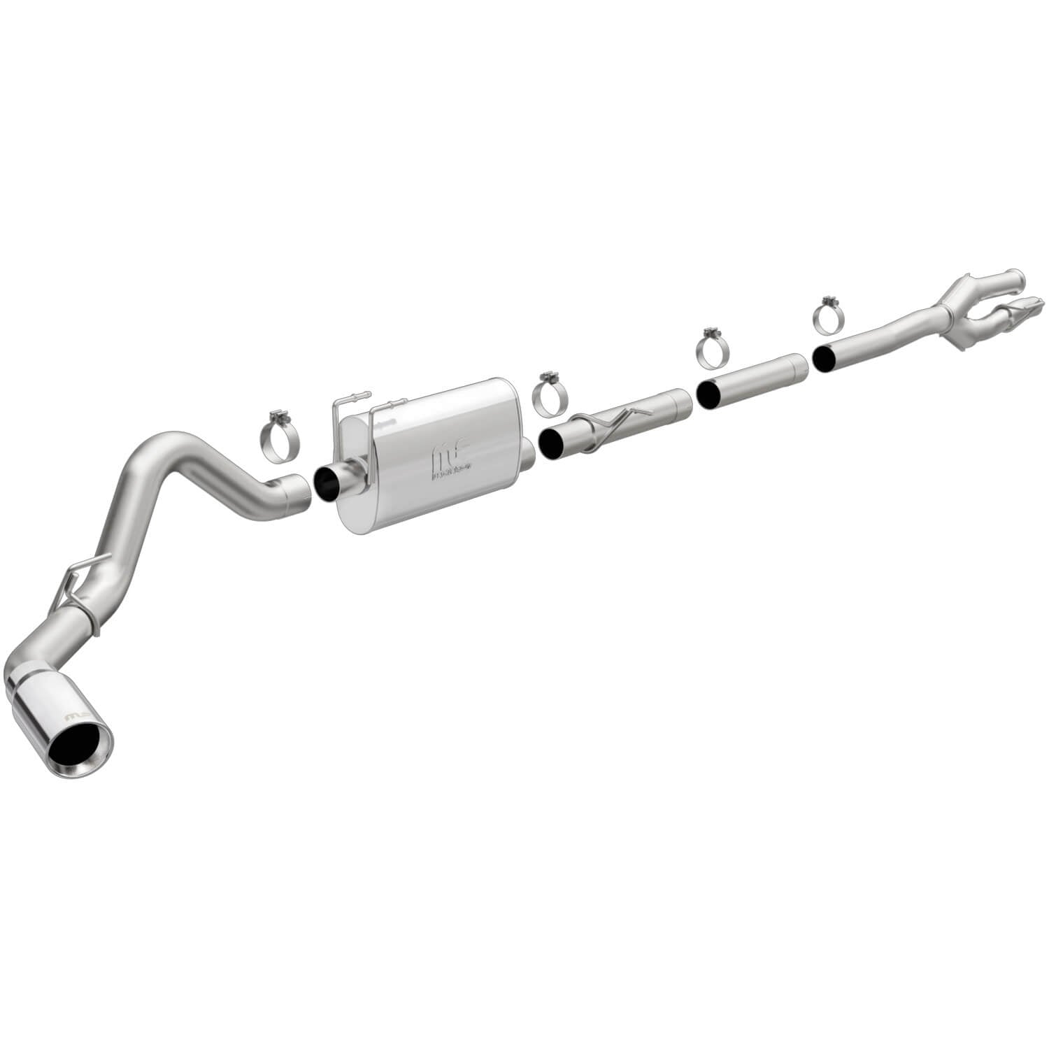 MagnaFlow 19351 MF Series Polished Stainless Cat-Back Exhaust System