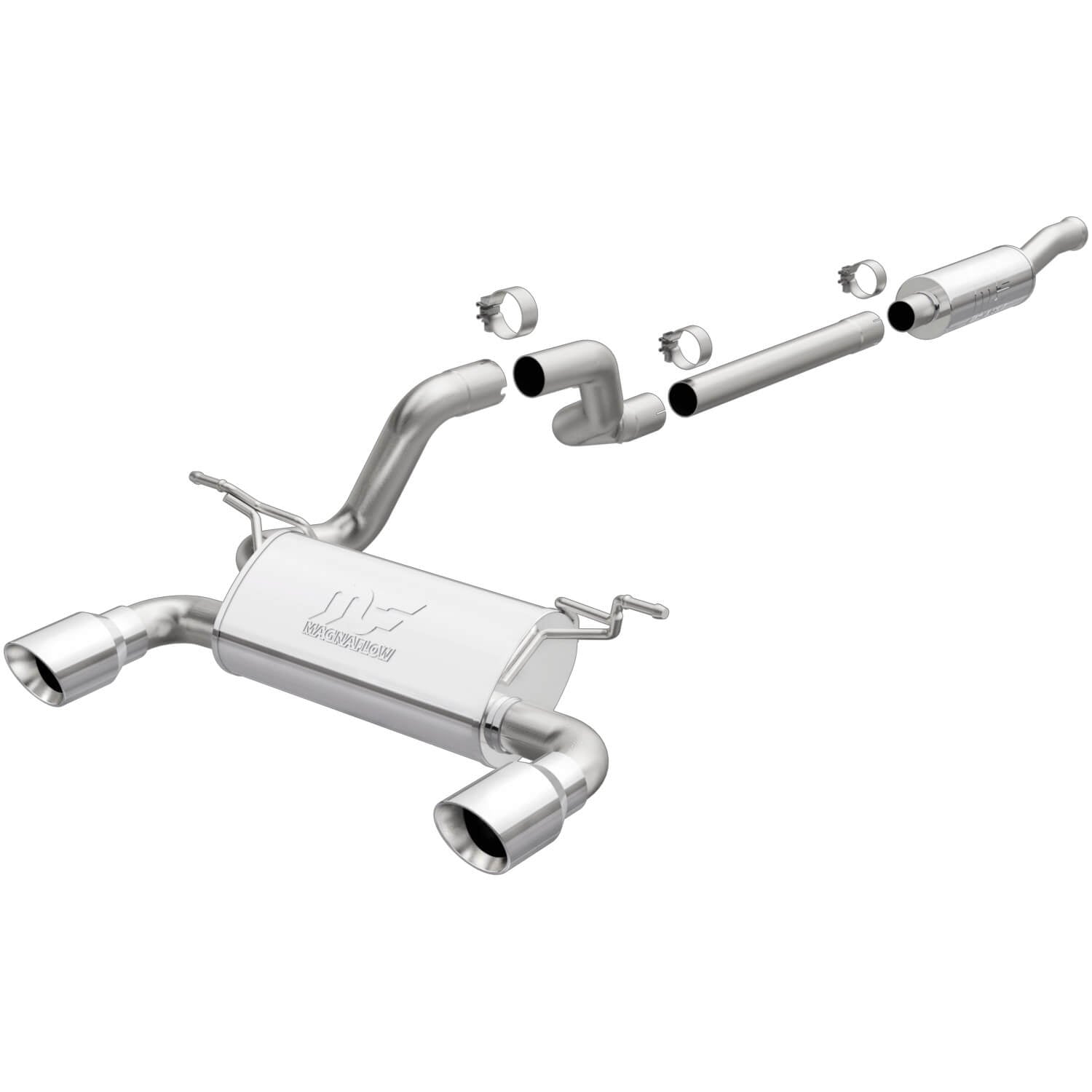 MagnaFlow 19416 MF Series Stainless Performance Axle-Back Exhaust System
