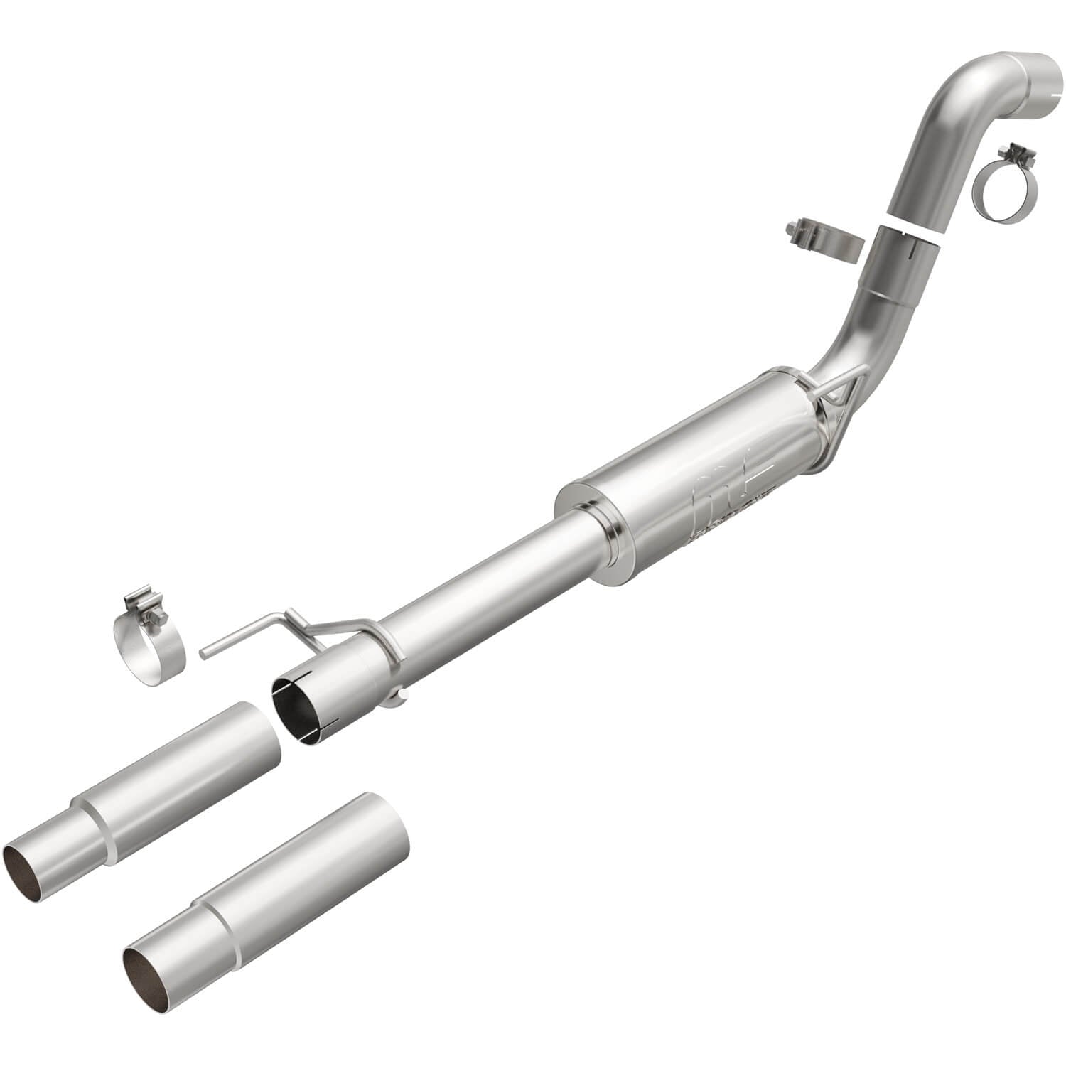 MagnaFlow 19572 Direct-Fit Stainless Steel Muffler (3" ID Center/3" OD Center)