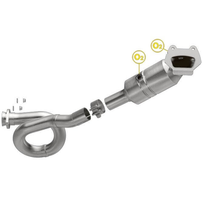 MagnaFlow 21-029 OEM Grade Series Direct Fit Catalytic Converter (2.5" ID/2" OD)