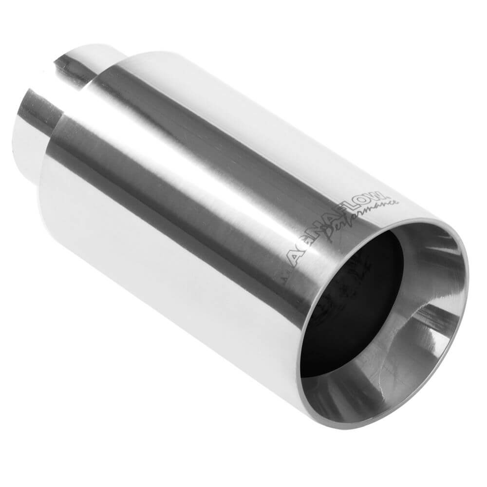 MagnaFlow 35122 Round Straight Cut Double Wall Exhaust Tip (2.25" ID/3" OD)