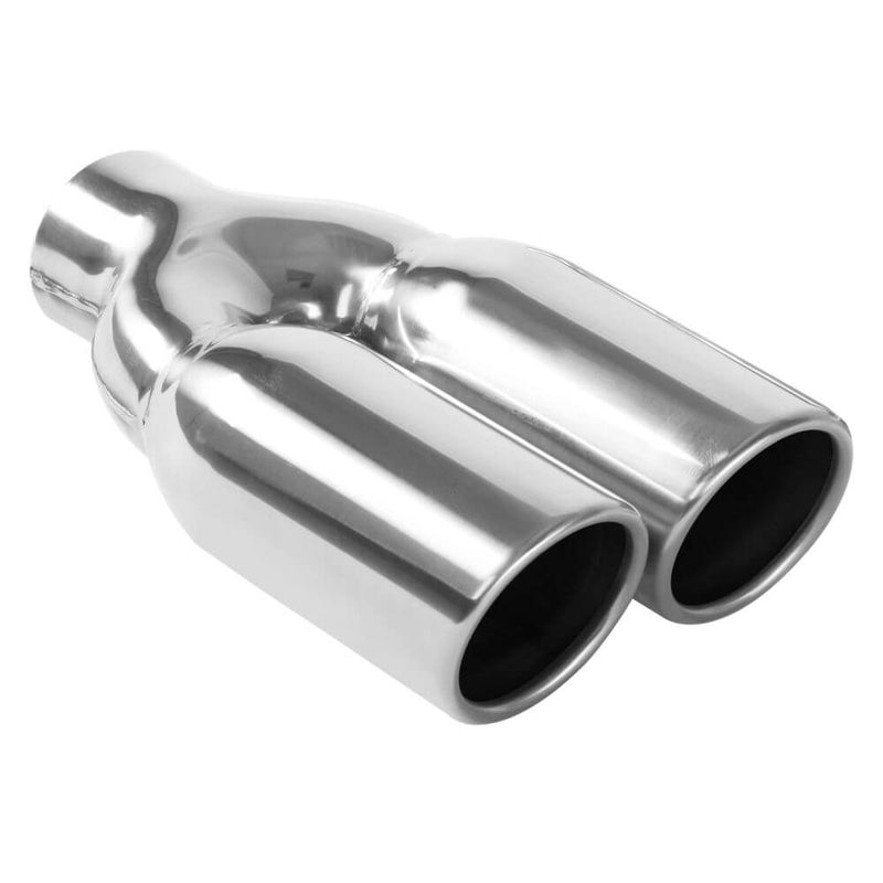 MagnaFlow 35167 Round Straight Cut Dual Exhaust Tip (2.25" ID/3" OD)